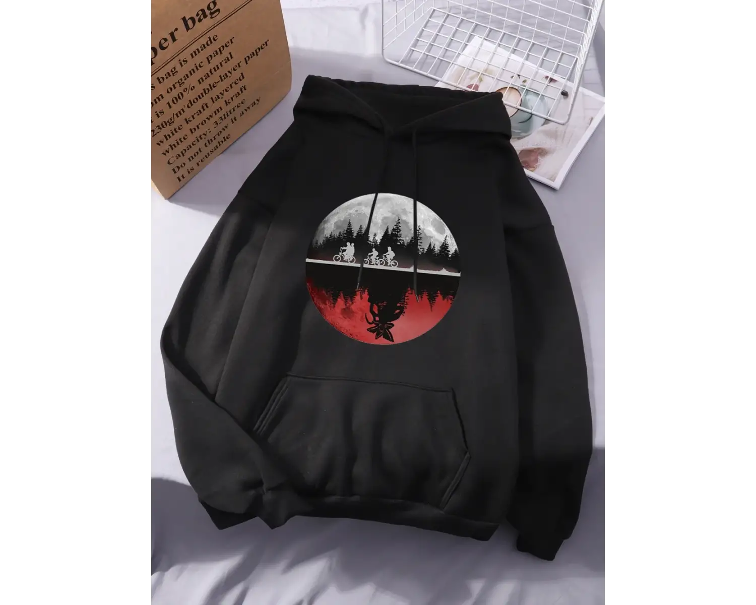 Erkekler Bisiklet Sürme Baskılı Kapüşonlu Üstler Kadınlar Kışlık Polar Sıcak Sweatshirtler Ba