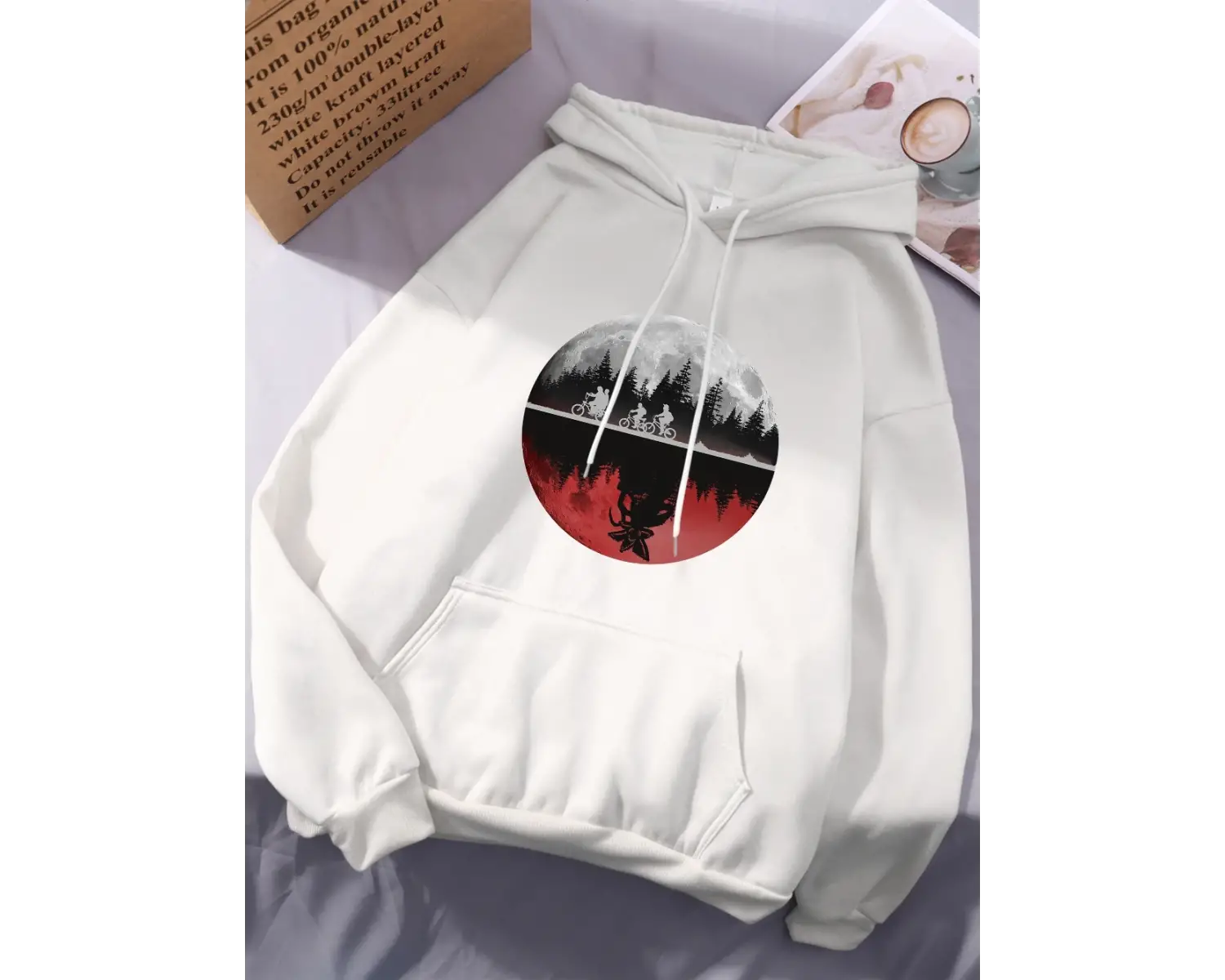 Erkekler Bisiklet Sürme Baskılı Kapüşonlu Üstler Kadınlar Kışlık Polar Sıcak Sweatshirtler Ba