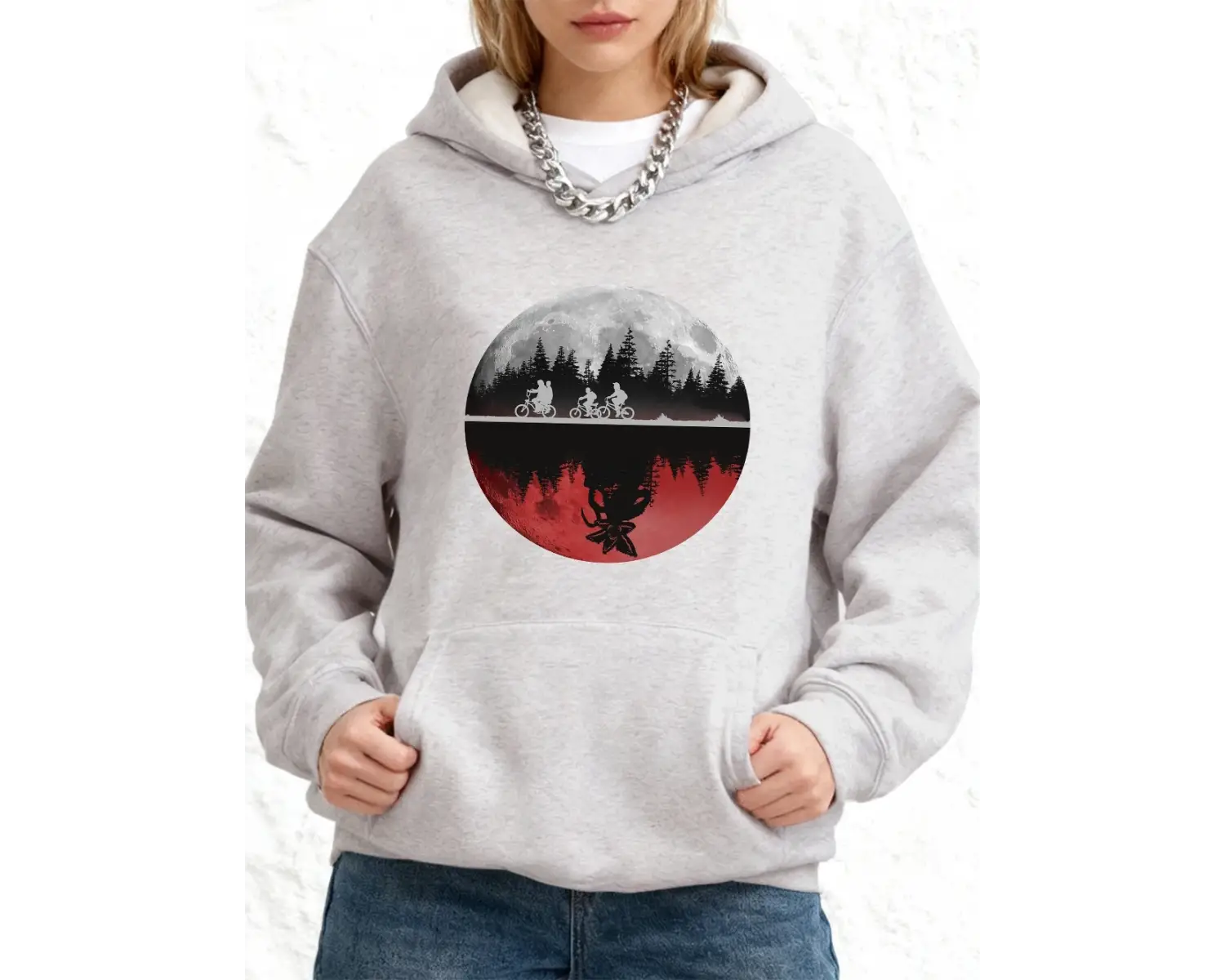 Erkekler Bisiklet Sürme Baskılı Kapüşonlu Üstler Pamuklu Kadın Kışlık Polar Sıcak Sweatshirtl