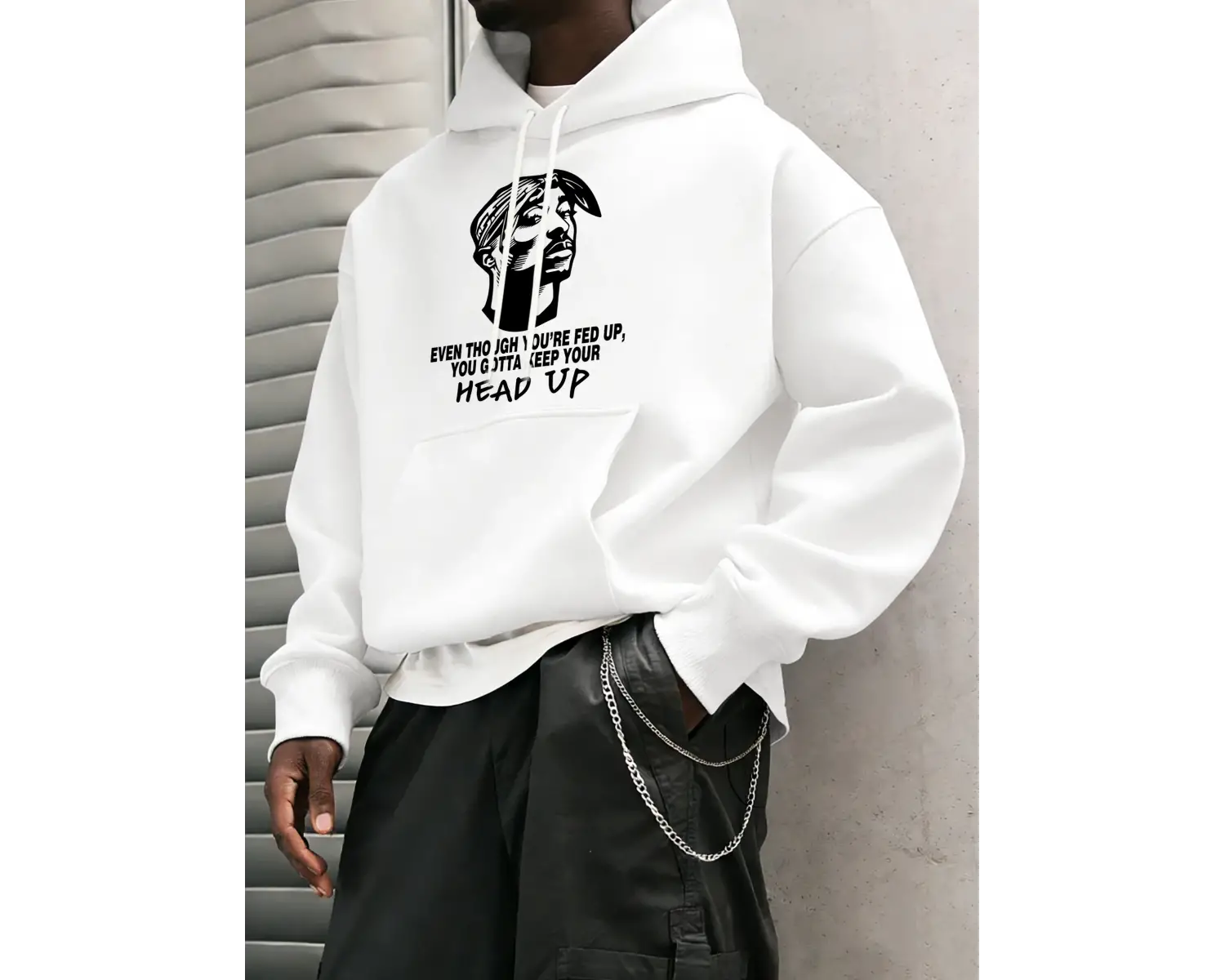 Erkekler için Günlük Ofis Sokak Giysisi Spor Cepli Giyim Modası Bol Kapüşonlu Üstler Sonbahar