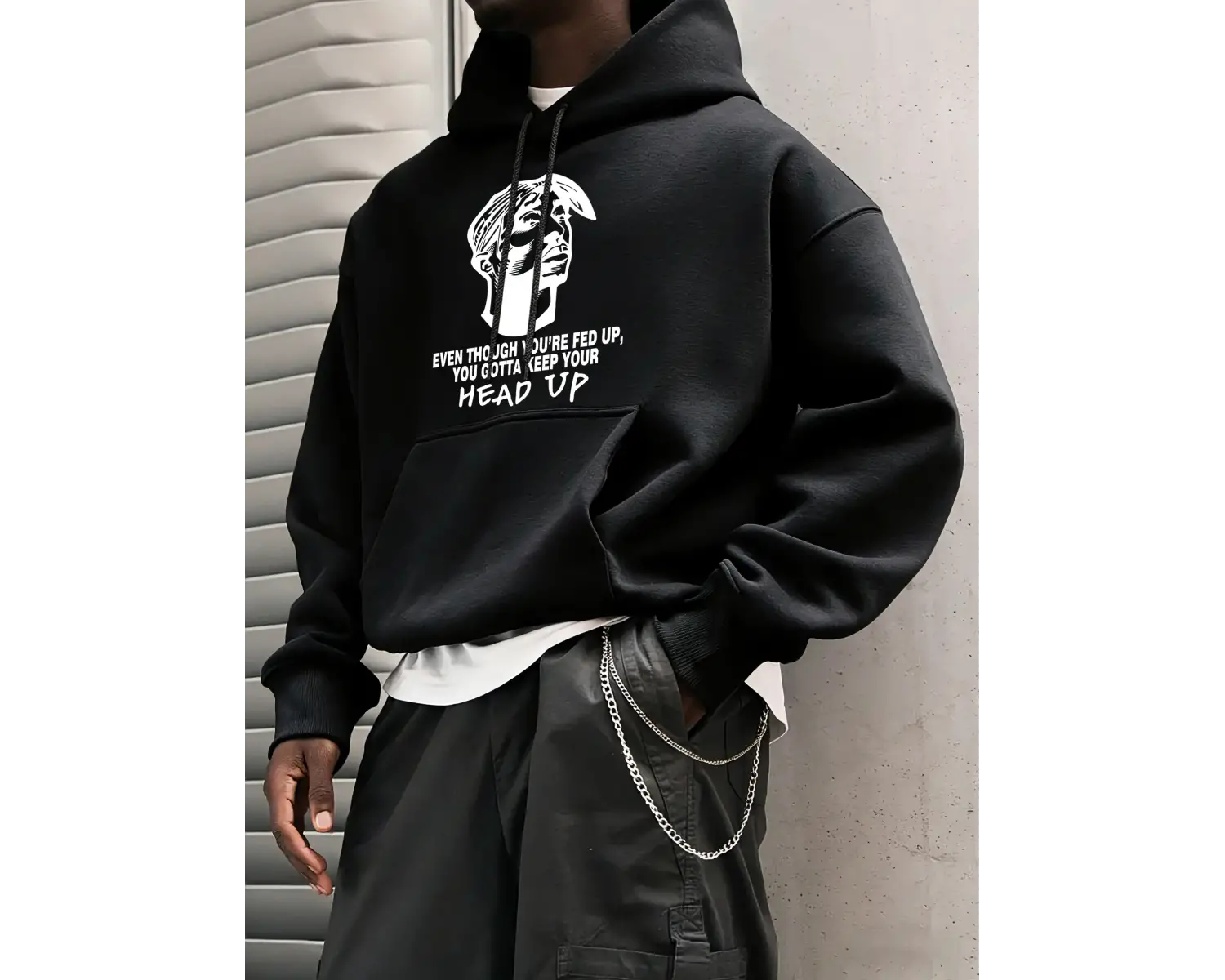 Erkekler için Günlük Ofis Sokak Giysisi Spor Cepli Giyim Modası Bol Kapüşonlu Üstler Sonbahar