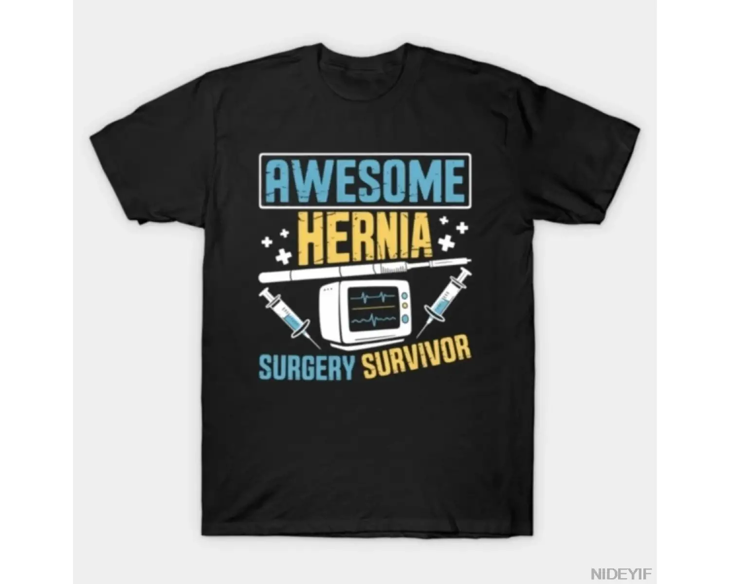 Erkekler Kadınlar için Komik Fıtık Cerrahisi Tişörtü %100 Pamuklu Tişörtler Kısa Kollu Üstler