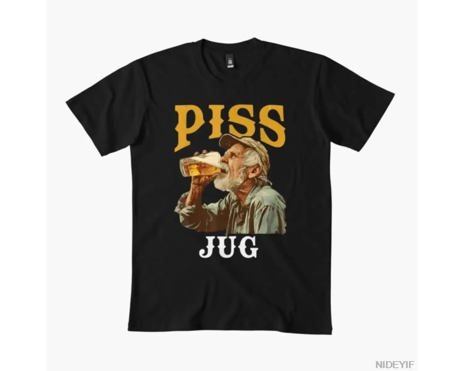 Erkekler Kadınlar İçin Piss Jug Tişörtü %100 Pamuklu Tişörtler Kısa Kollu Üstler 1226-3