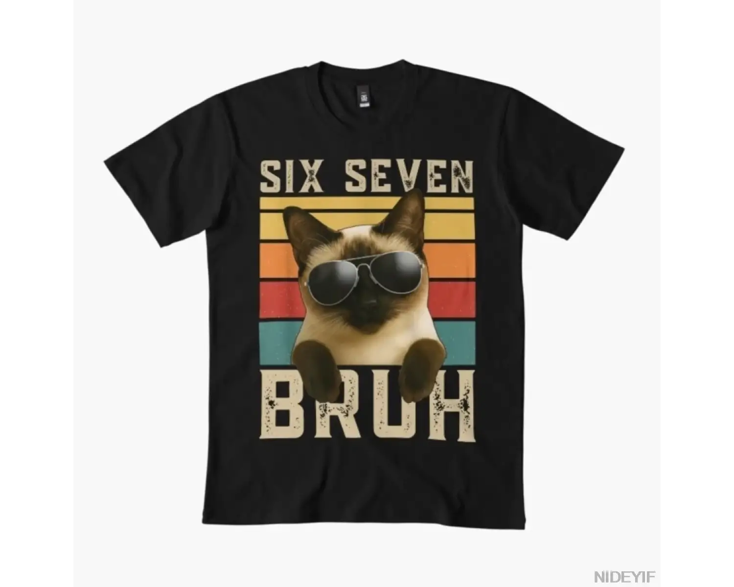 Erkekler Kadınlar için Retro Cool Cat T-shirt % 100% Pamuklu Tişörtler Kısa Kollu Üstler 1215