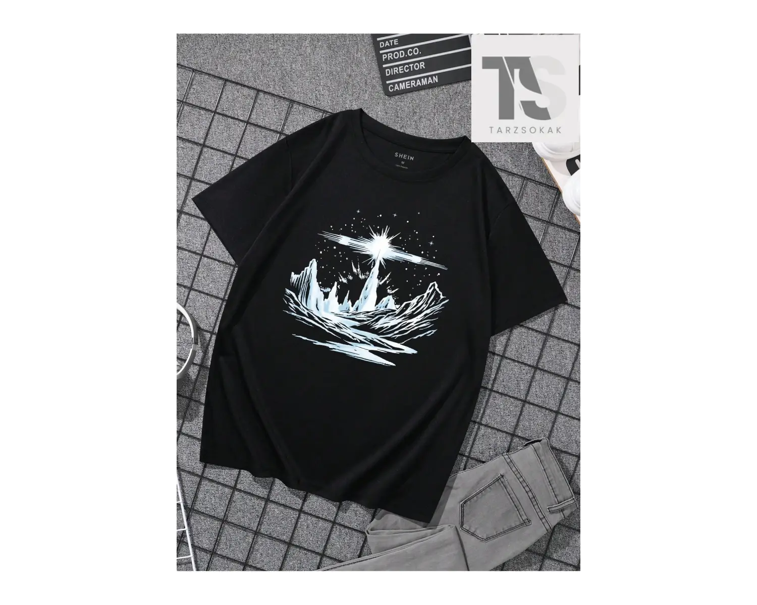 Erkekler Karikatür Grafik Tişört