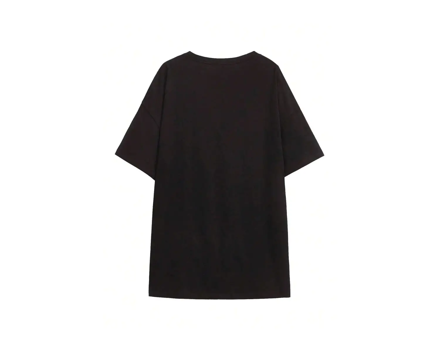 Essnce Solid Düşük Omuz Büyük Boy Tişört