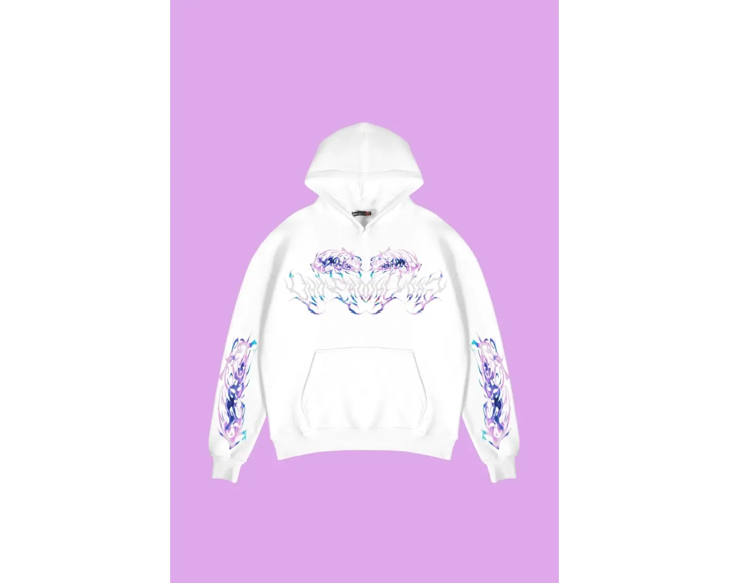 Eternal Text Baskılı Oversize Unisex Beyaz