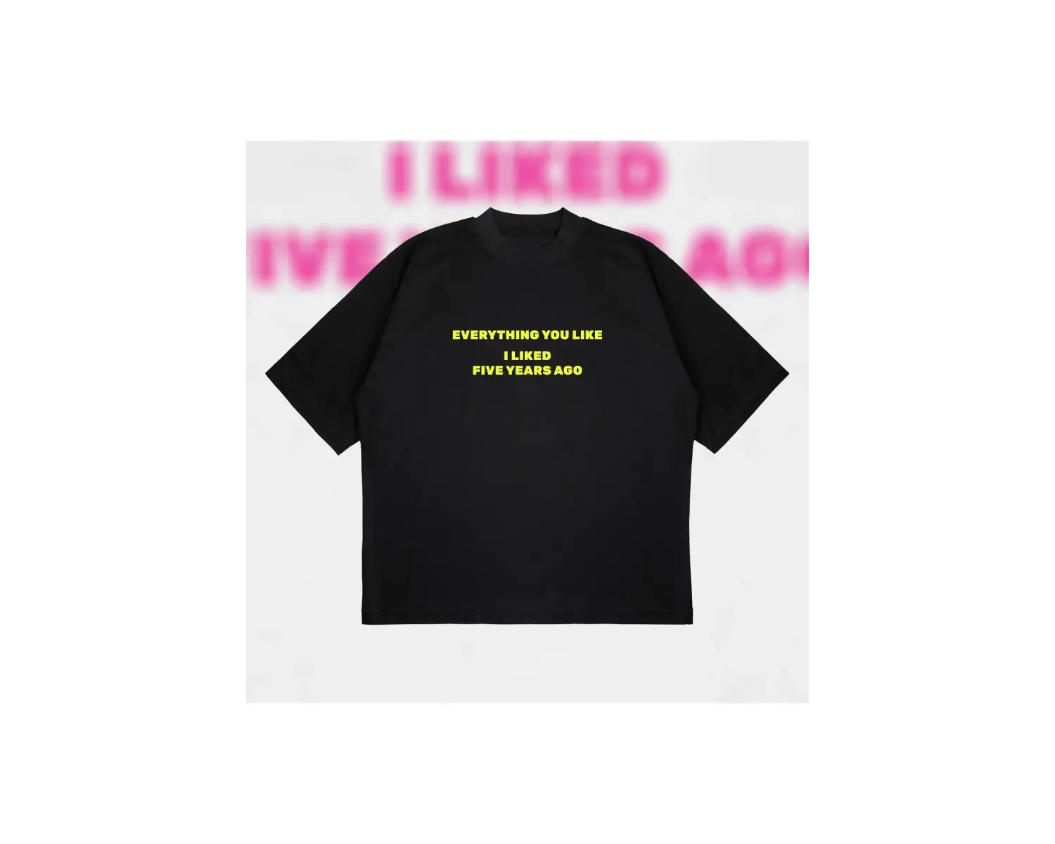 Everything You Like Oversize Unisex Pamuklu Nefes Alan Kalın Kumaşlı