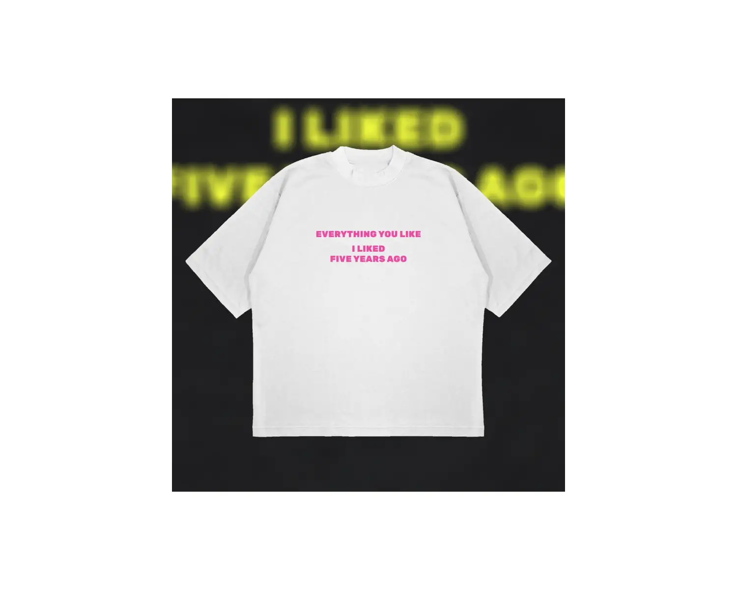 Everything You Like Oversize Unisex Pamuklu Nefes Alan Kalın Kumaşlı