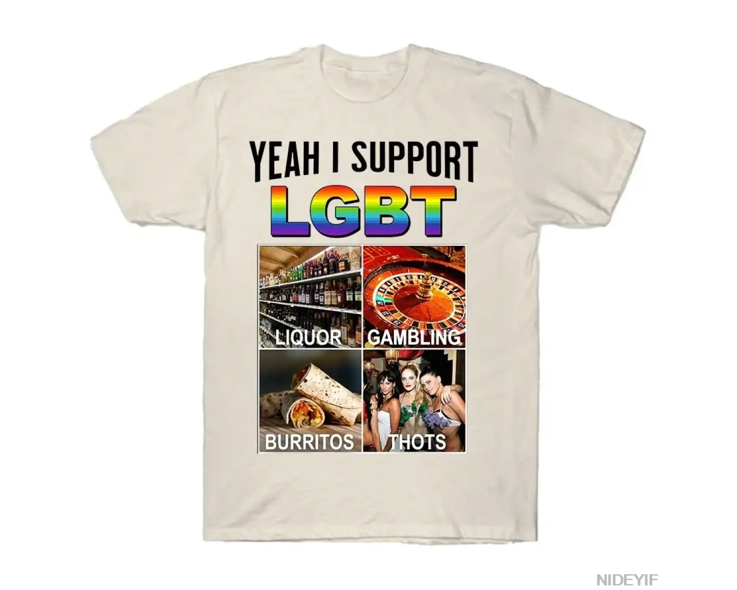 EVET BEN LGBT MEMEİ DESTEKLEYİYORUM Erkekler Kadınlar İçin %100 Pamuklu Tişörtler Kısa Kollu