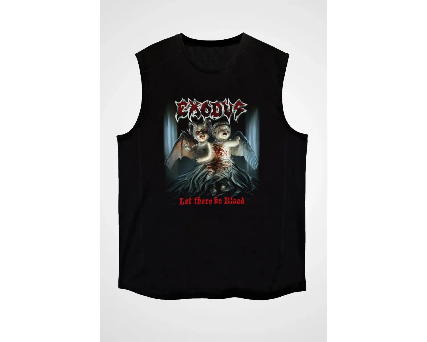 Exodus Siyah Kolsuz Tişört T-shirt