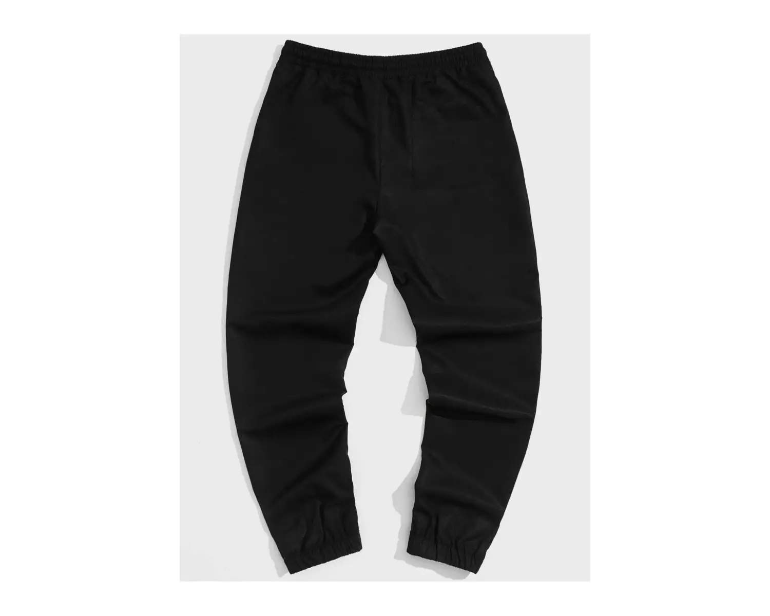 Expression & Letter Graphic Drawstring Waist Pants