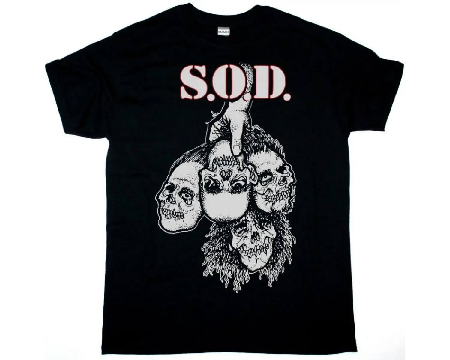 EXTREME NOISE TERROR PHONOPHOBIA NEW BLACK T SHIRT ÖN VE ARAKA BASKILI