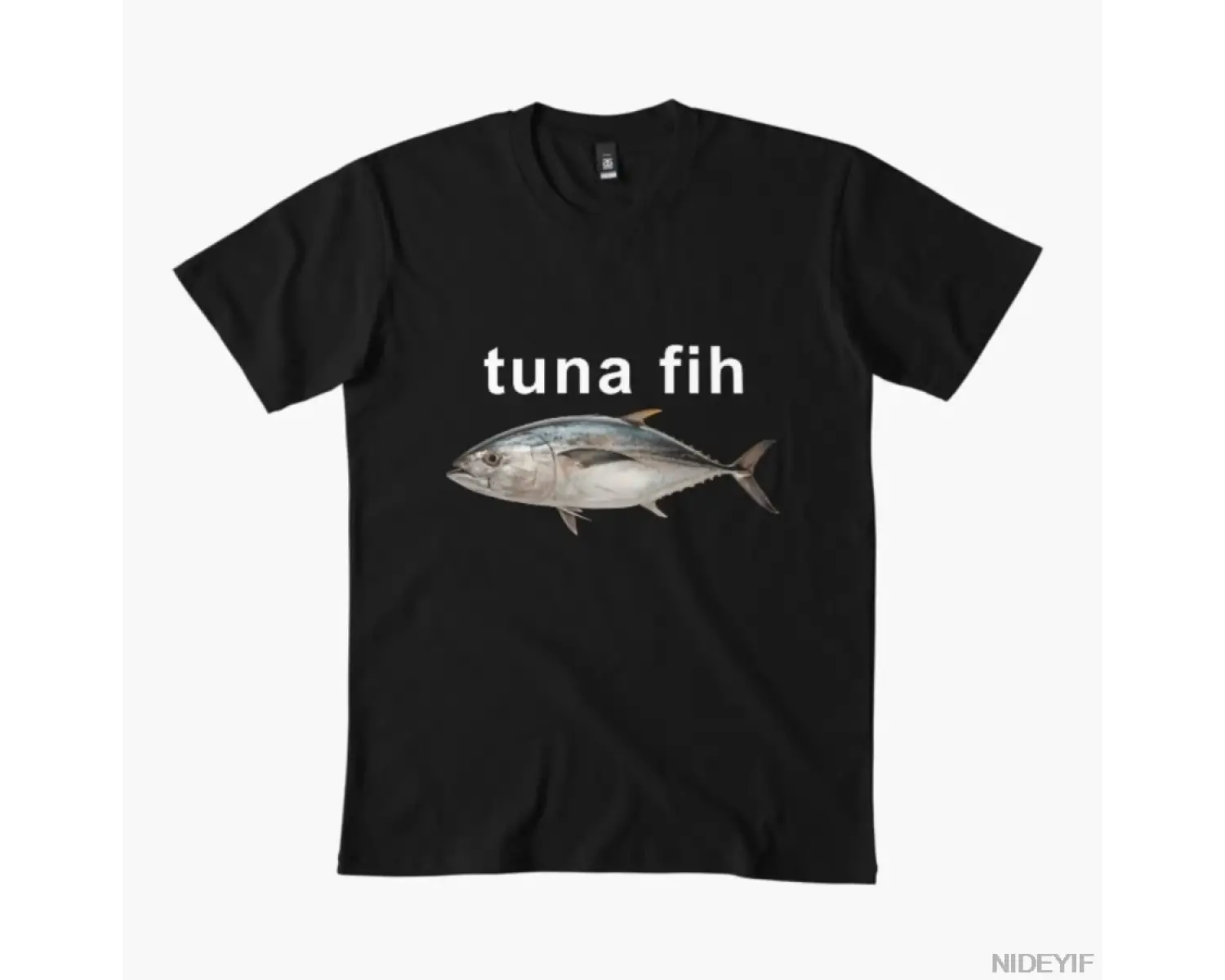 Fih_ Komik Yazım Hatası Yapan Balık Meme T-shirt Erkekler Kadınlar Için % 100% Pamuk T Shirt