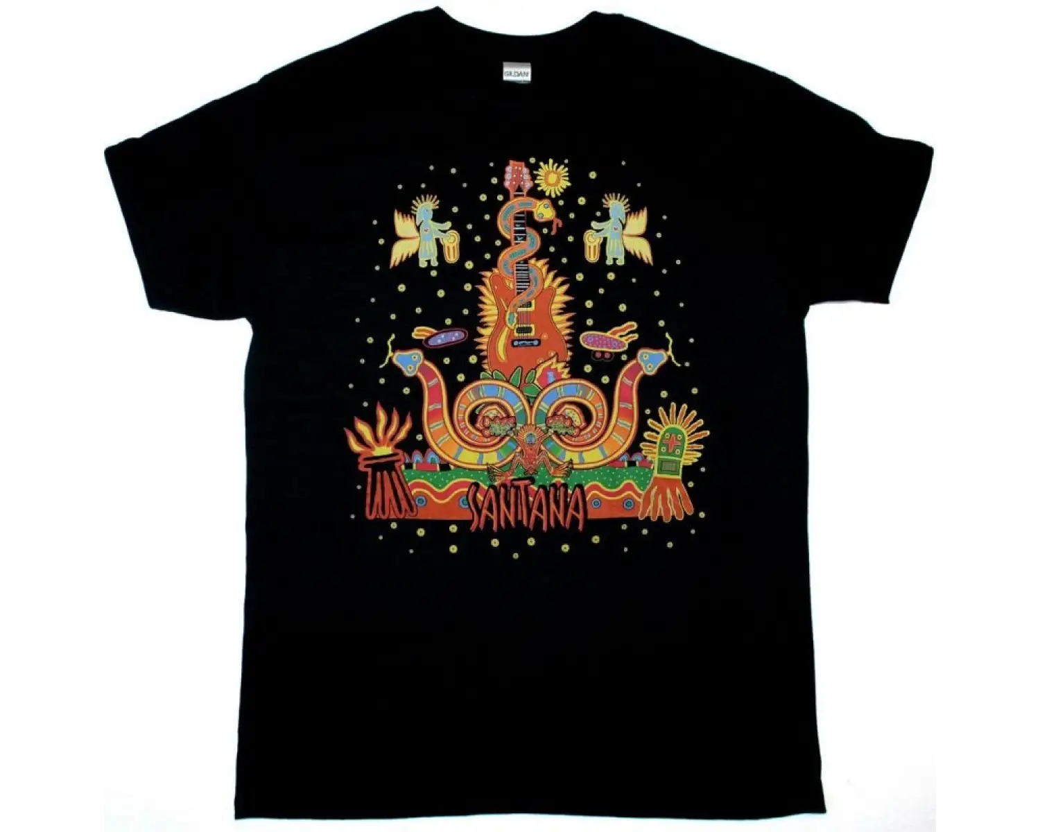 FINNTROLL LIGHT INTO DARKNESS NEW BLACK T-SHIRT ÖN VE ARAKA BASKILI