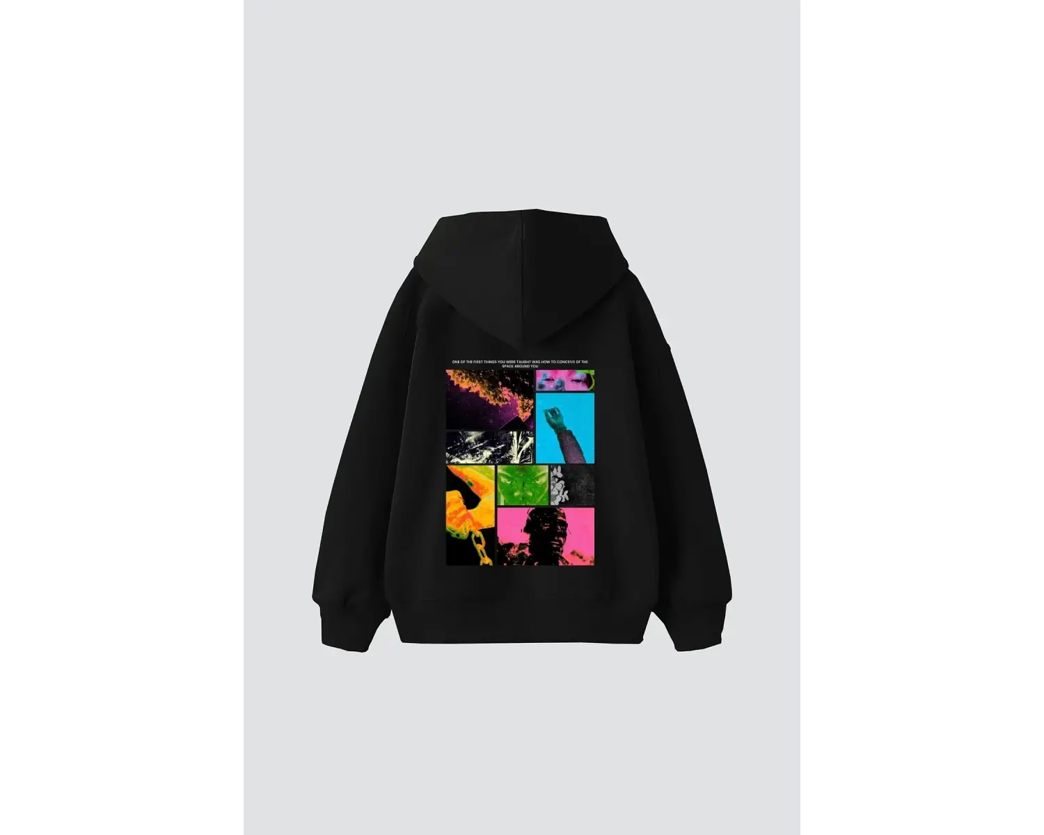 Fırst Space Baskılı Oversize Unisex Beyaz