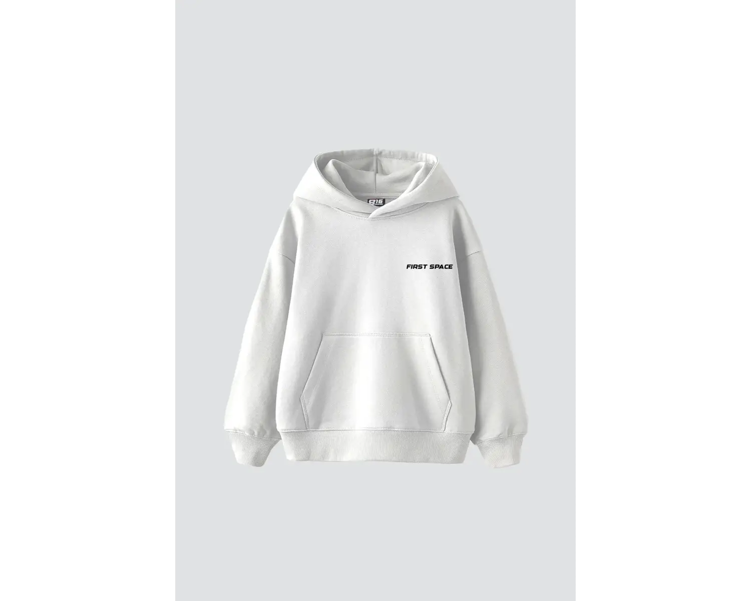 Fırst Space Baskılı Oversize Unisex Beyaz