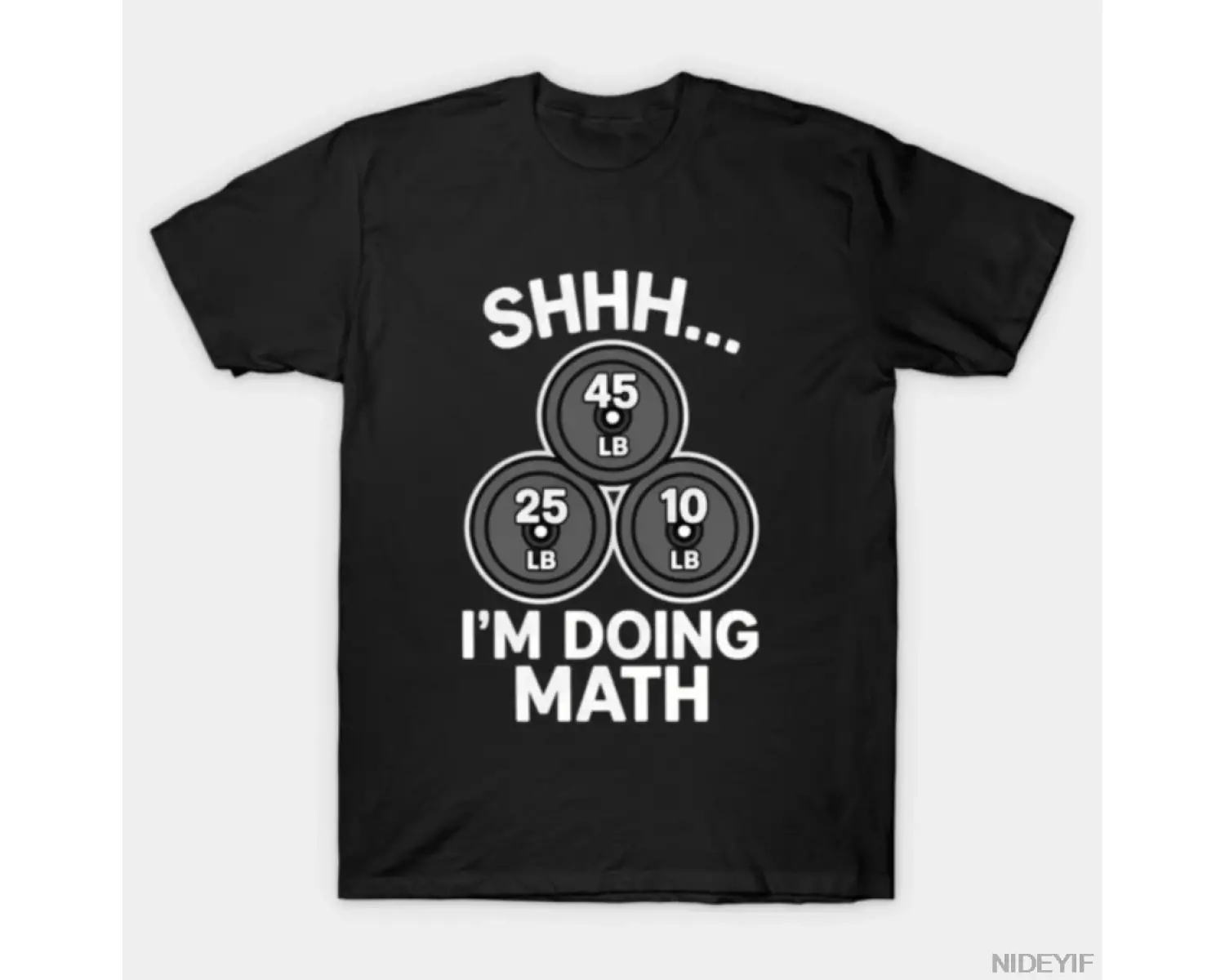 Fitness Spor Salonu Vücut Geliştirme Antrenmanı Komik 2026 Matematik Yapıyorum Tişörtü Erkek