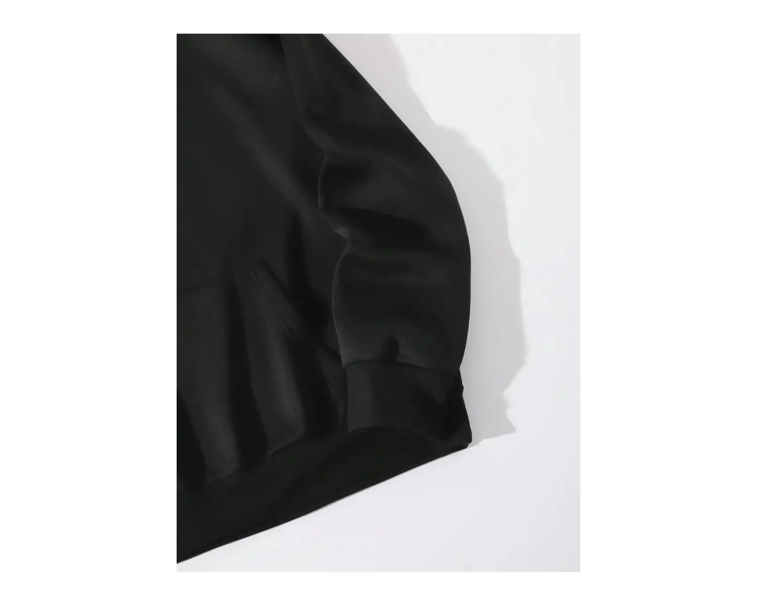 Floral & Butterfly Print Drawstring Lined Hoodie Siyah