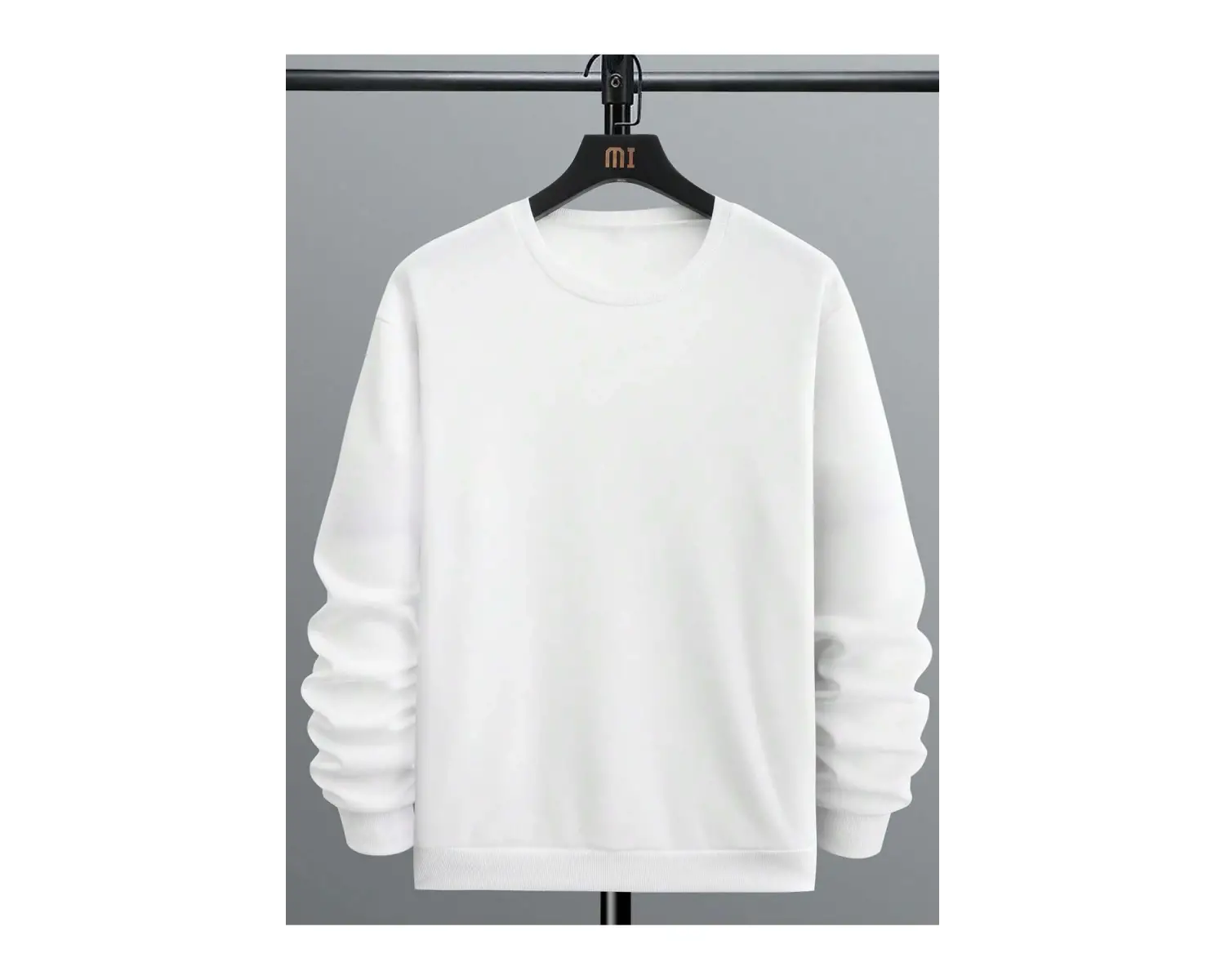 Floral & Japanese Letter Graphic Sweatshirt Beyaz