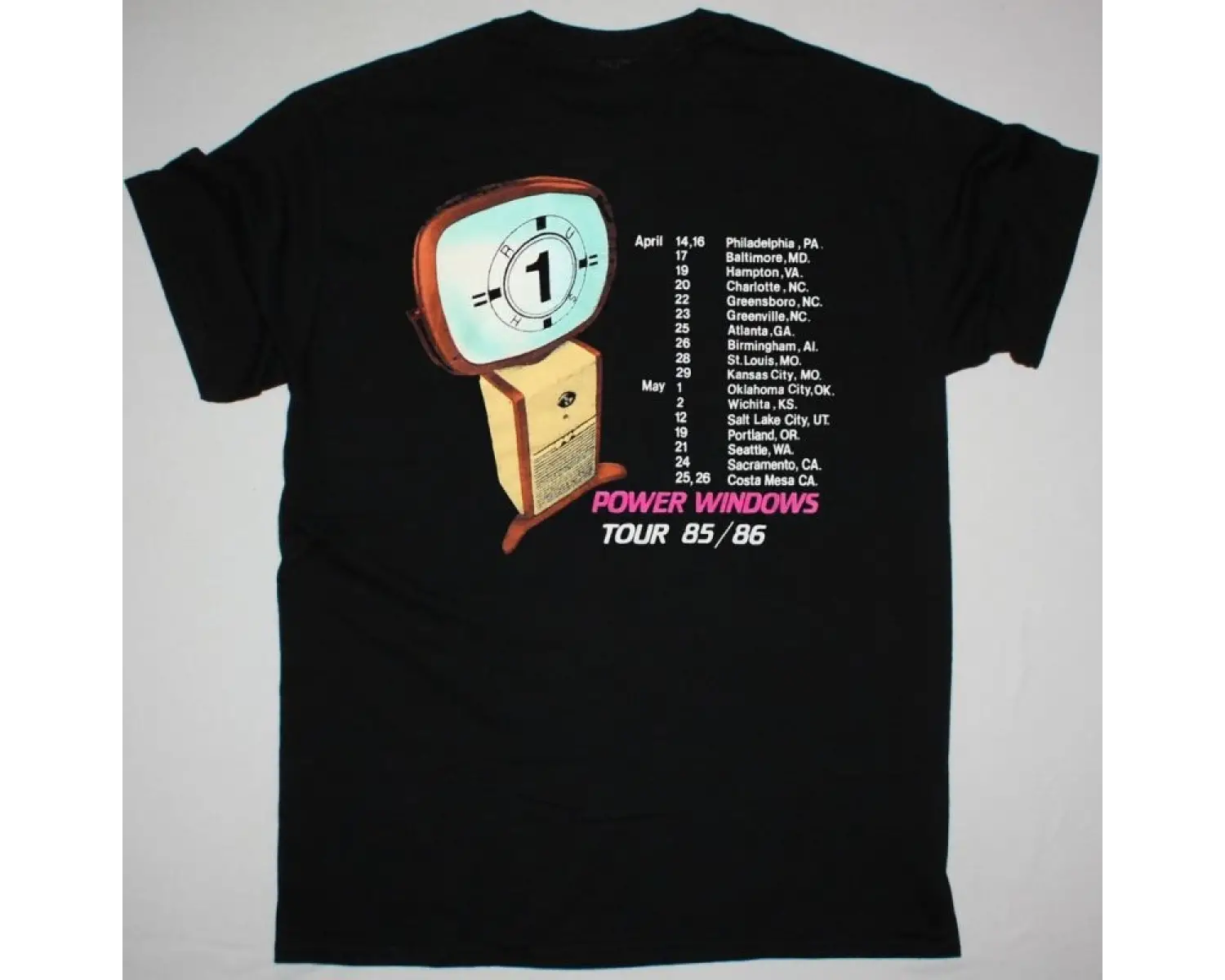 FOREIGNER DOUBLE VISION NEW BLACK T-SHIRT ÖN VE ARAKA BASKILI