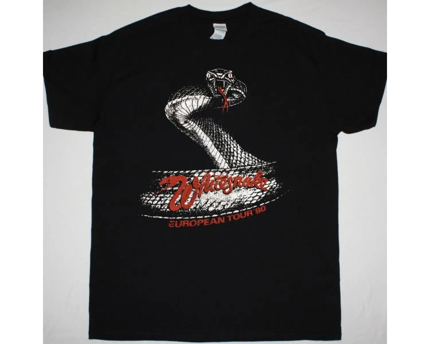 FOREIGNER DOUBLE VISION NEW WHITE T-SHIRT ÖN VE ARAKA BASKILI