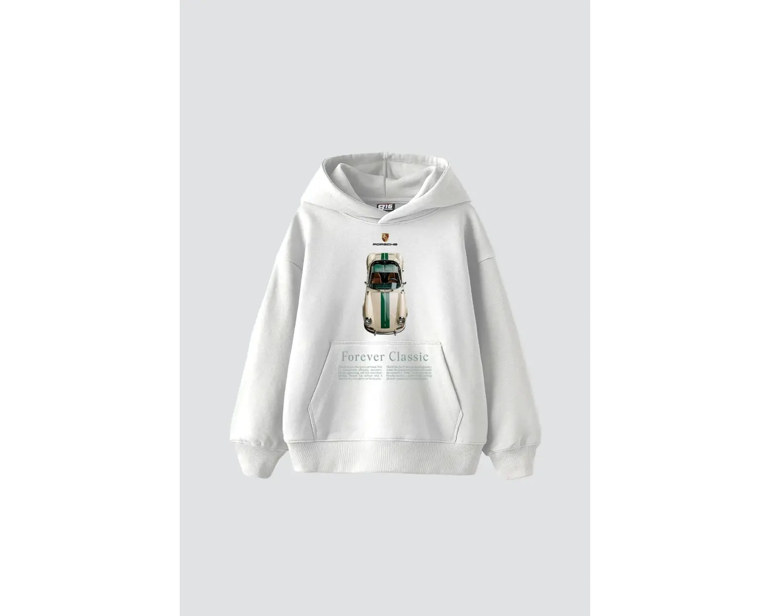 Forever Classic Baskılı Oversize Unisex Beyaz