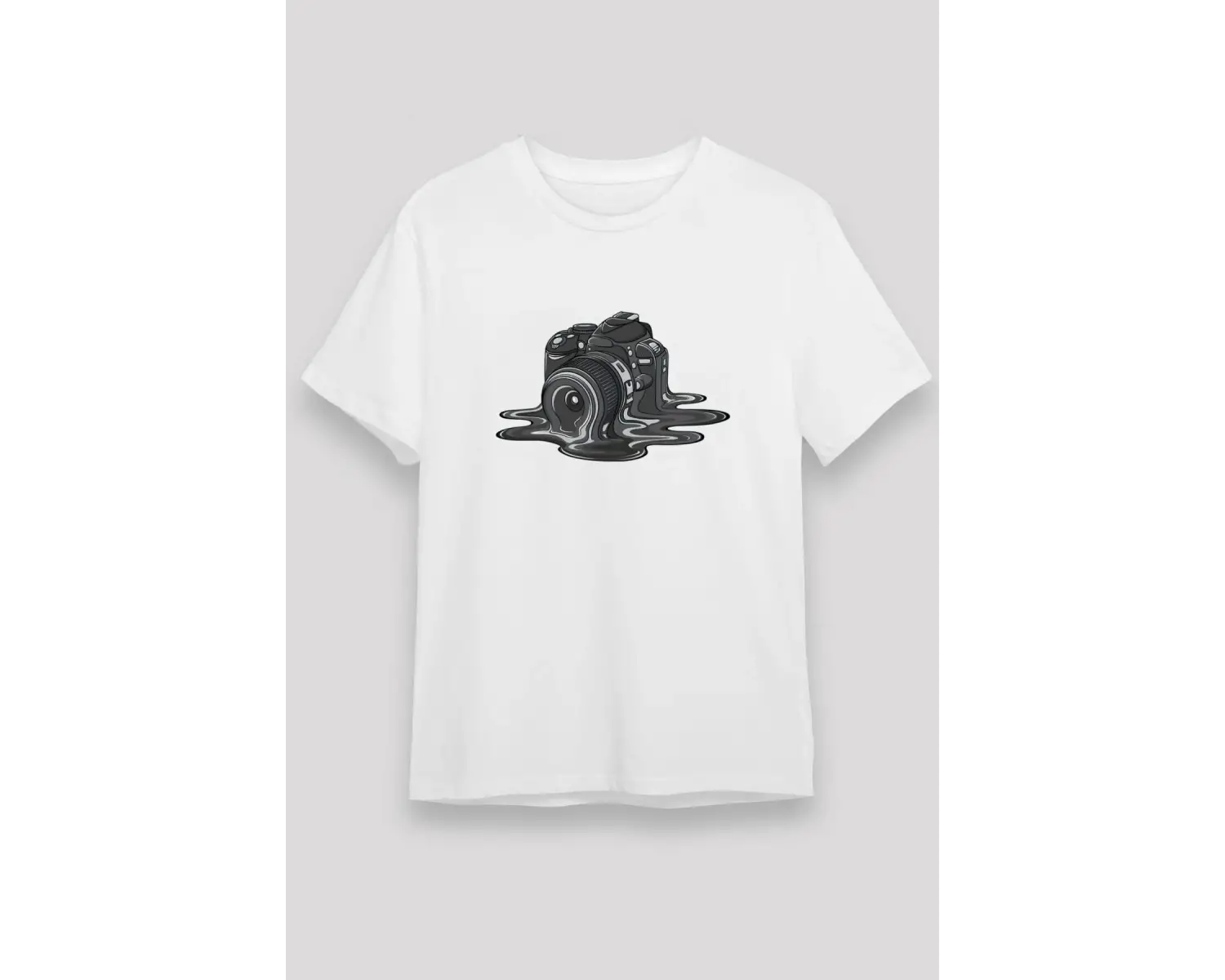 Fotoğrafçı Beyaz Unisex Tişört T-Shirt