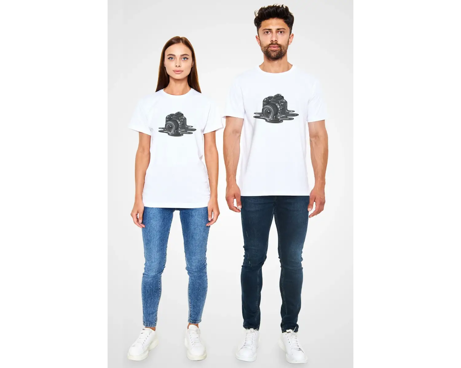 Fotoğrafçı Beyaz Unisex Tişört T-Shirt
