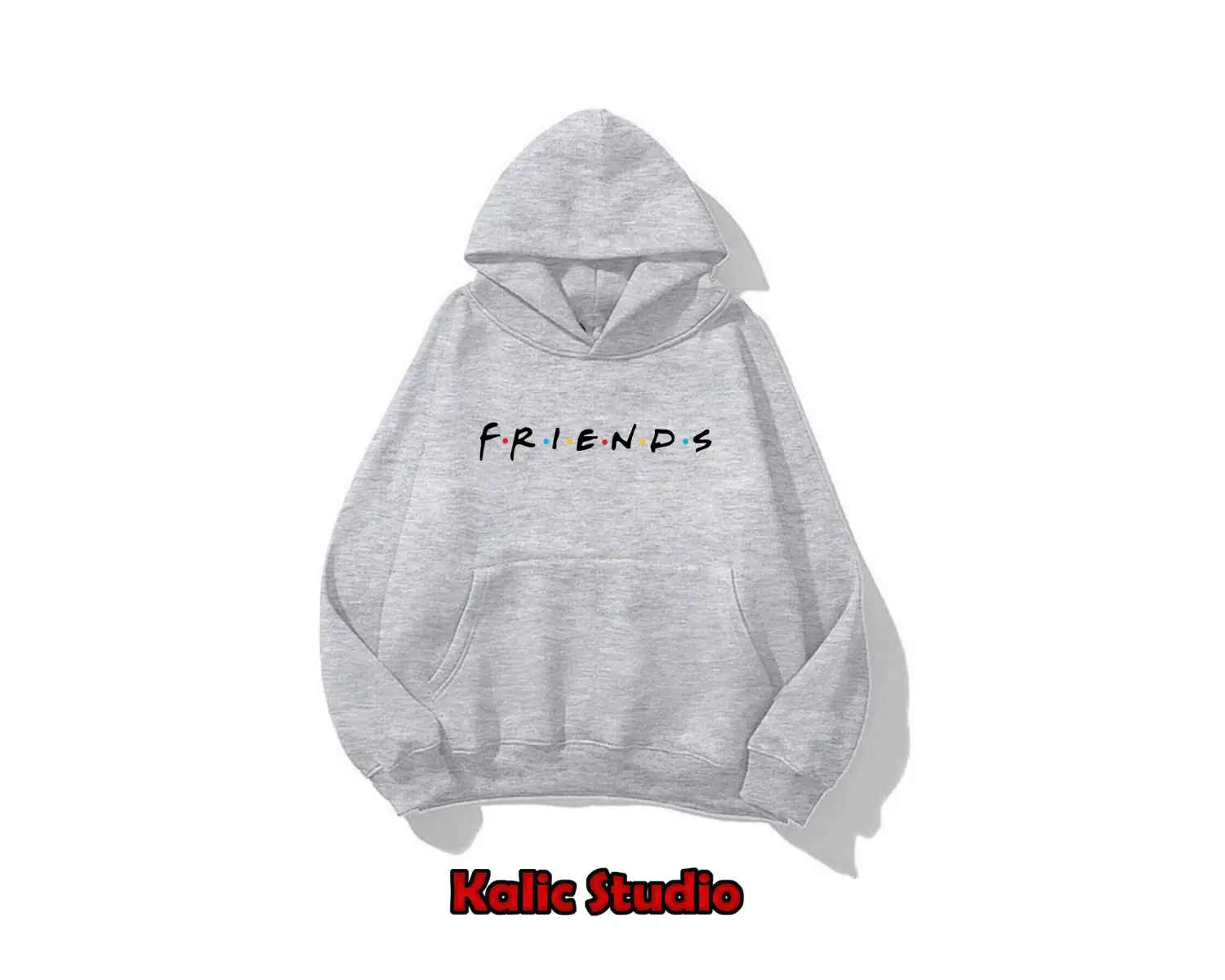 Friends ünisex oversize sweatshirt gri