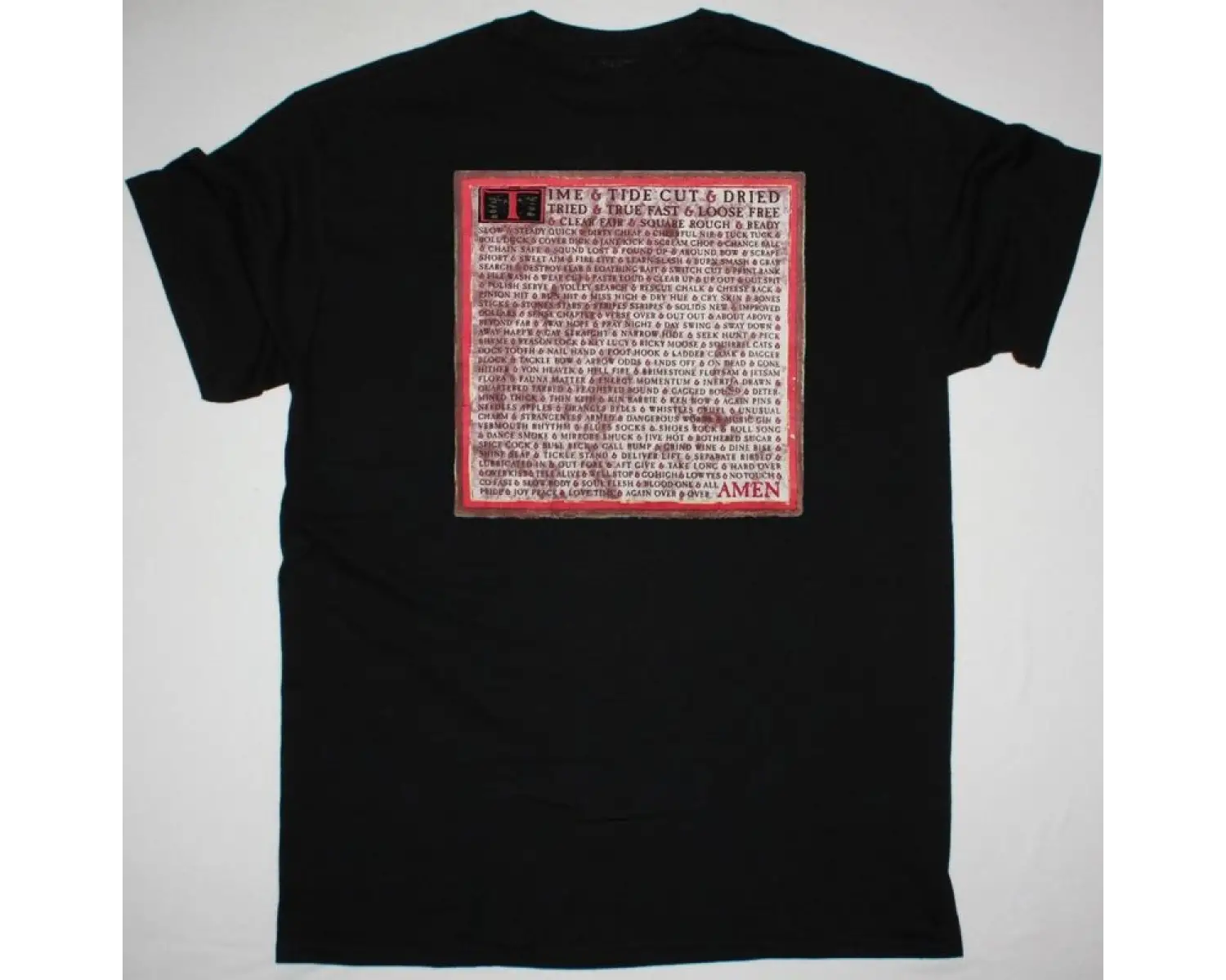 FRONT 242 TYRANNY FOR YOU NEW BLACK T-SHIRT ÖN VE ARAKA BASKILI