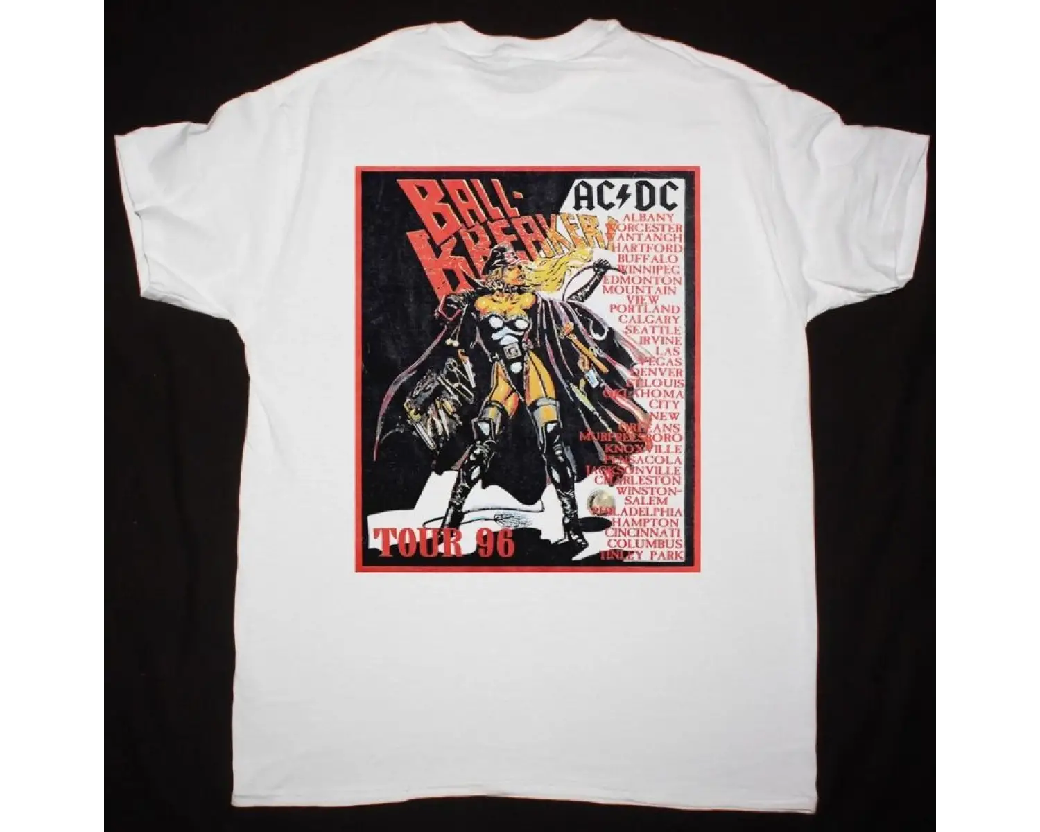 FRONT LINE ASSEMBLY CAUSTIC GRIP NEW BLACK T-SHIRT ÖN VE ARAKA BASKILI