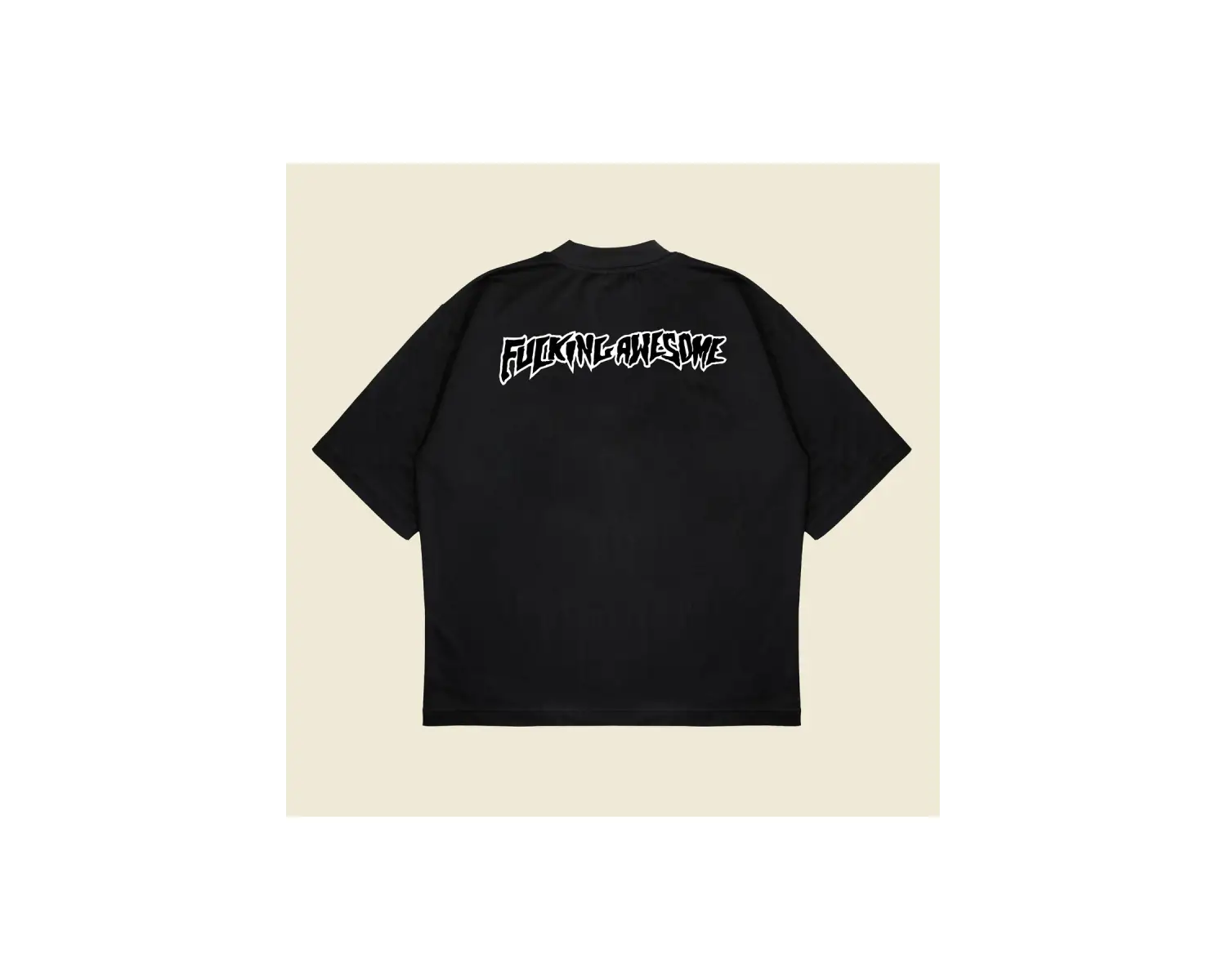 Fucking Awesome Baskılı Oversize Unisex Pamuklu Nefes Alan Kalın Kumaşlı