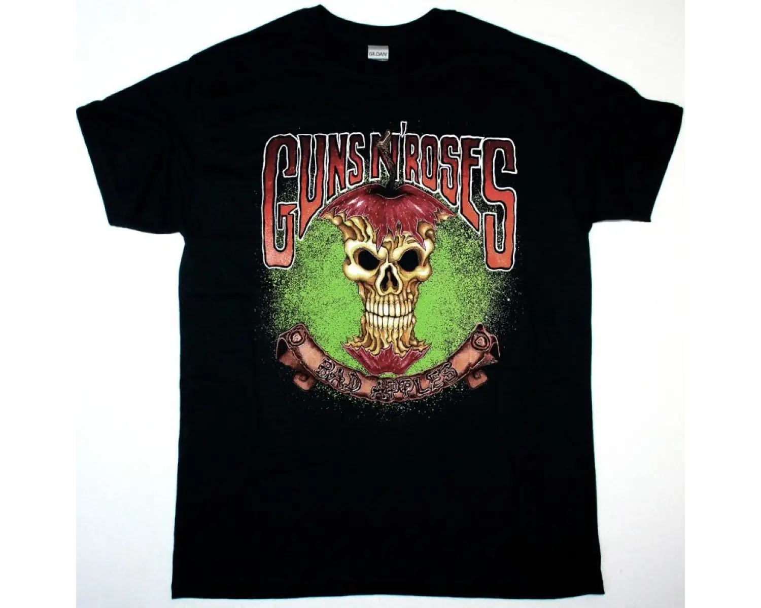 GAMA BOMB LOGO NEW BLACK T-SHIRT ÖN VE ARAKA BASKILI