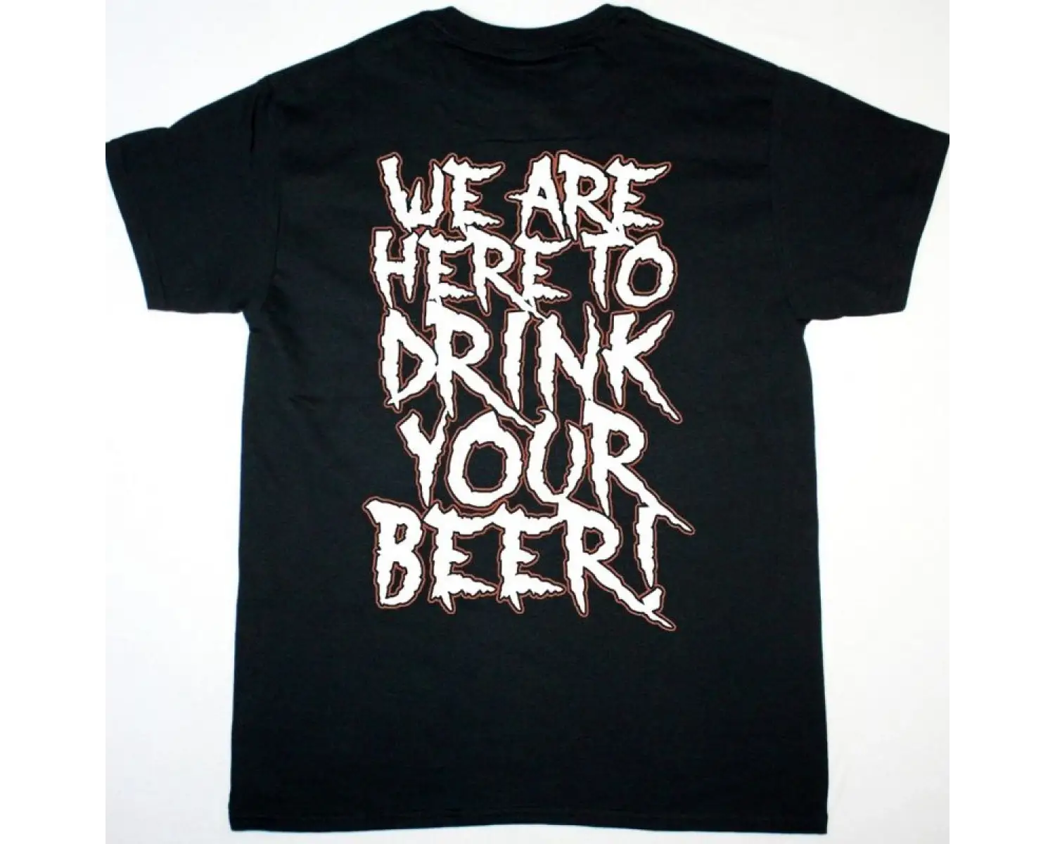 GBH PUNK JUNKIES NEW WHITE T SHIRT ÖN VE ARAKA BASKILI