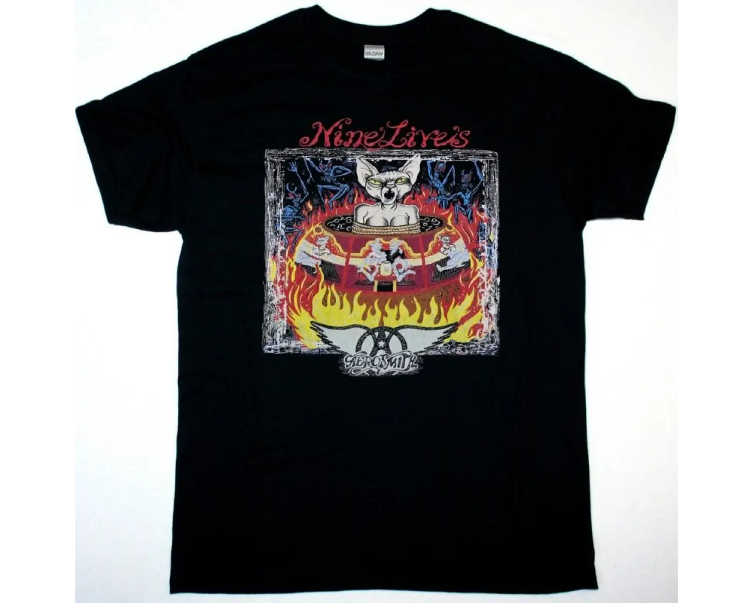 GENESIS 1978 WORLD TOUR NEW BLACK T-SHIRT ÖN VE ARAKA BASKILI