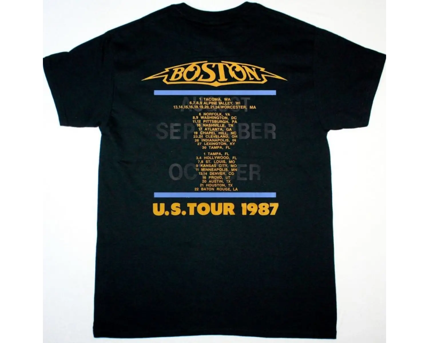 GENESIS A TRICK OF THE TAIL NEW BLACK T-SHIRT ÖN VE ARAKA BASKILI