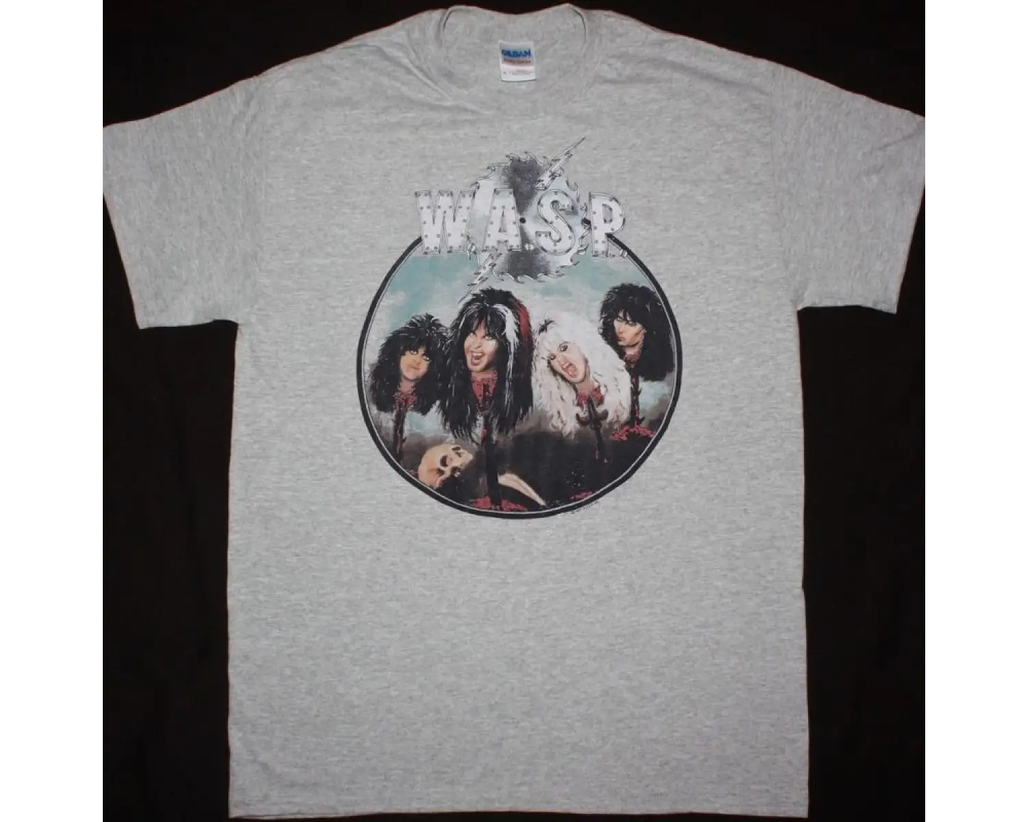 GENESIS WE CANT DANCE TOUR NEW BLACK T-SHIRT ÖN VE ARAKA BASKILI