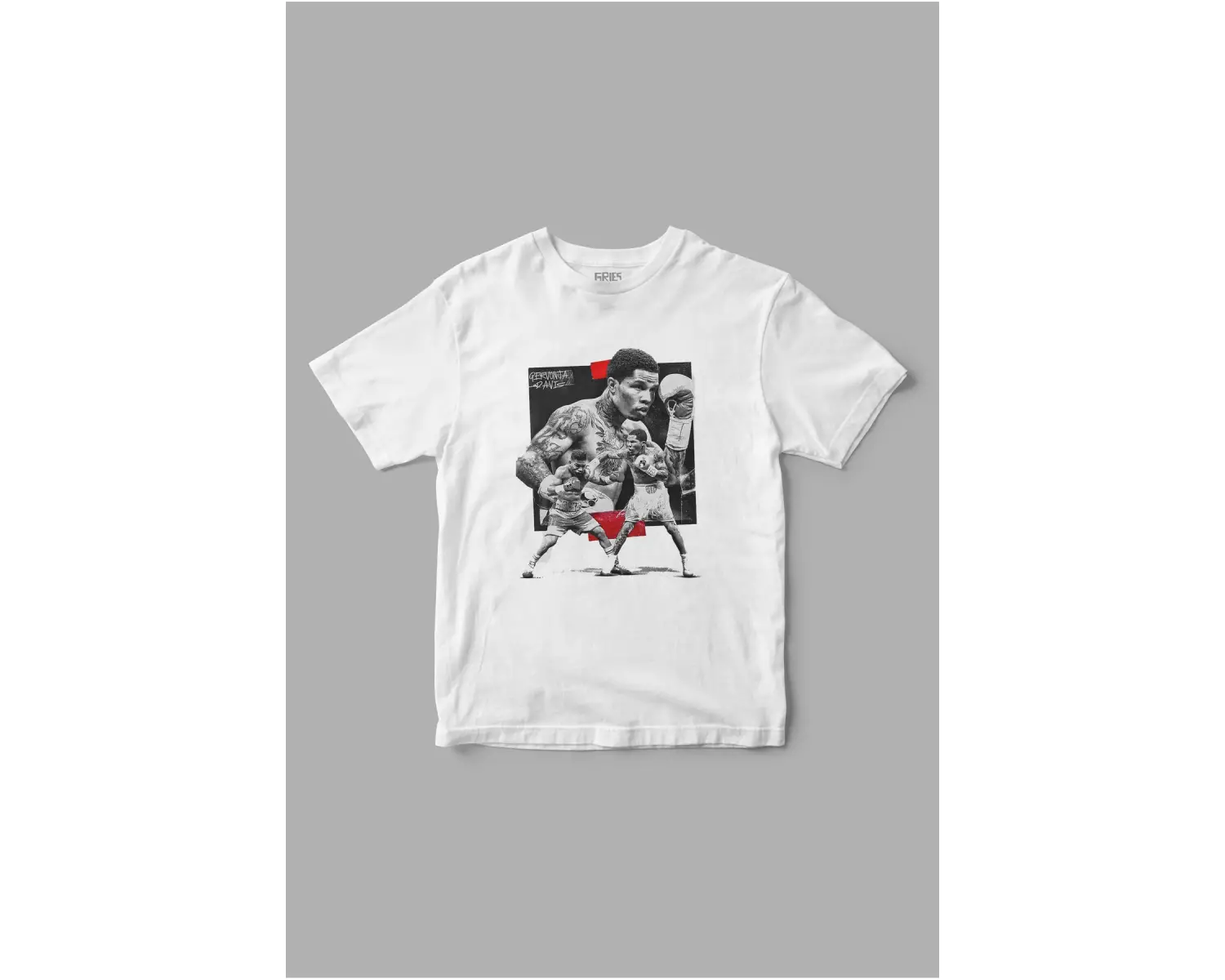 Gervanto Davies Boks Dövüş Baskılı Tişört