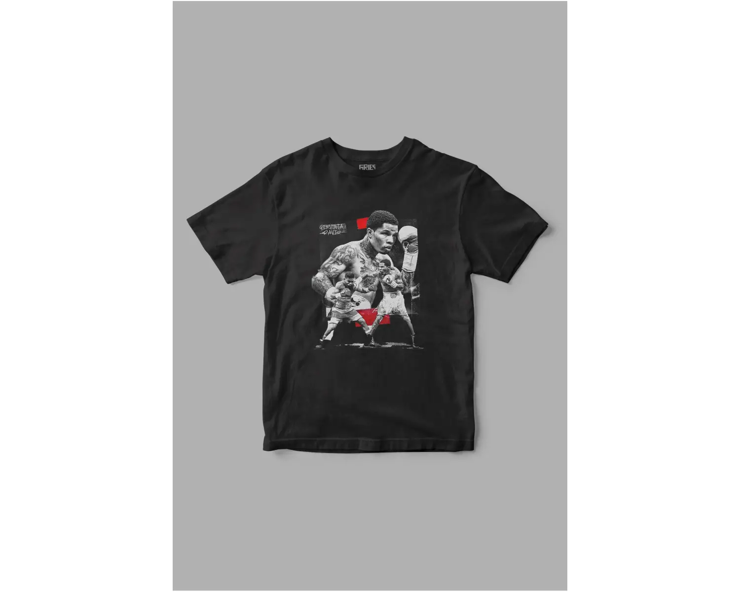 Gervanto Davies Boks Dövüş Baskılı Tişört