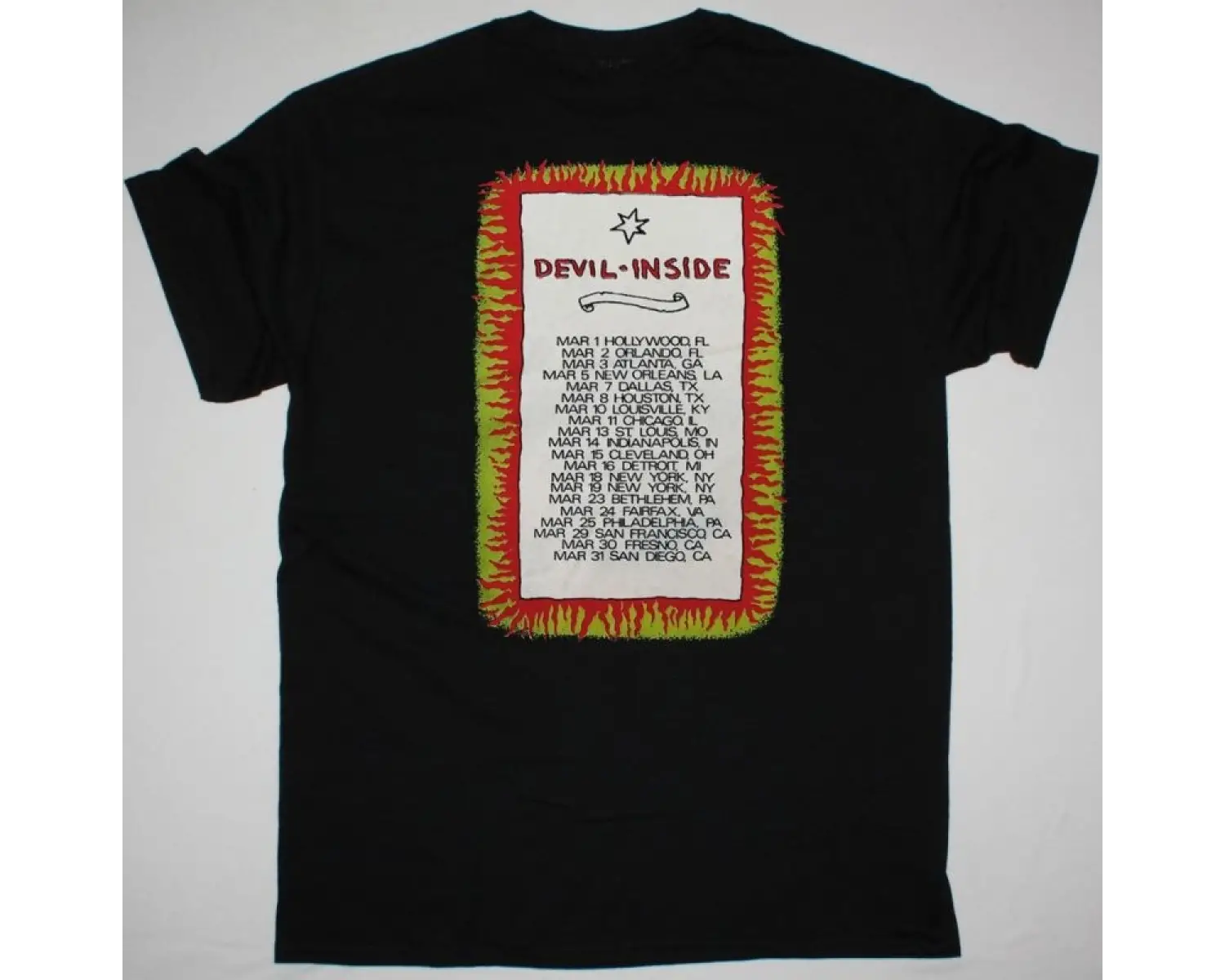 GHOST ANOTHER 31 DATES OF DOOM NORTH AMERICAN 2012 TOUR NEW BLACK T-SHIRT ÖN VE ARAKA BASKILI