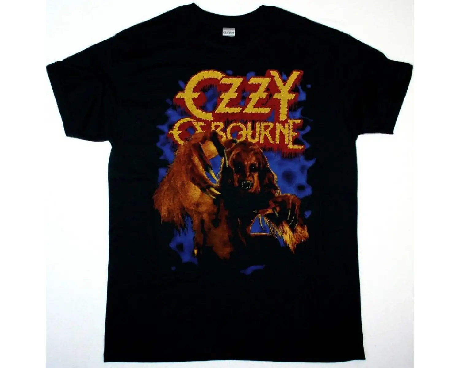 GHOST ELIZABETH NEW BLACK T-SHIRT ÖN VE ARAKA BASKILI