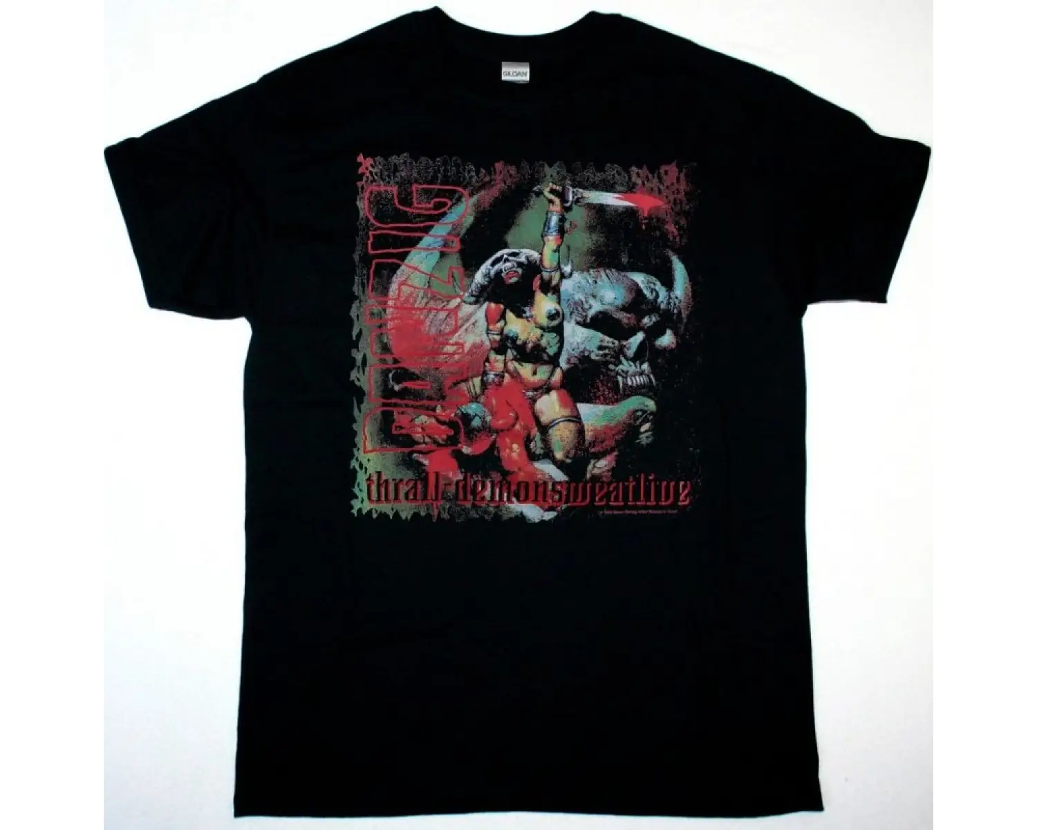 GHOST HERES PAPA NEW BLACK T-SHIRT ÖN VE ARAKA BASKILI
