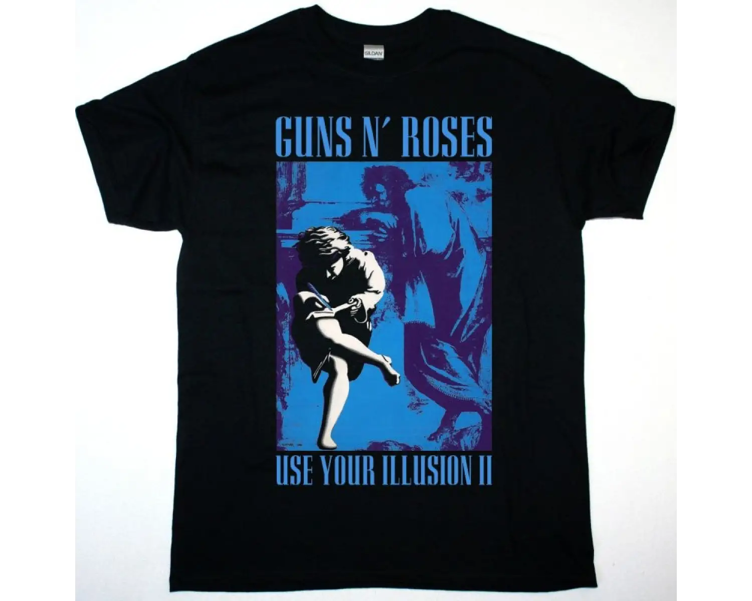 GHOST PHANTOMIME NEW BLACK T-SHIRT ÖN VE ARAKA BASKILI
