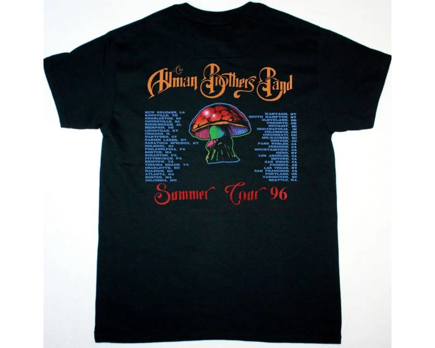 GHOST SKELETOUR NEW BLACK T-SHIRT ÖN VE ARAKA BASKILI