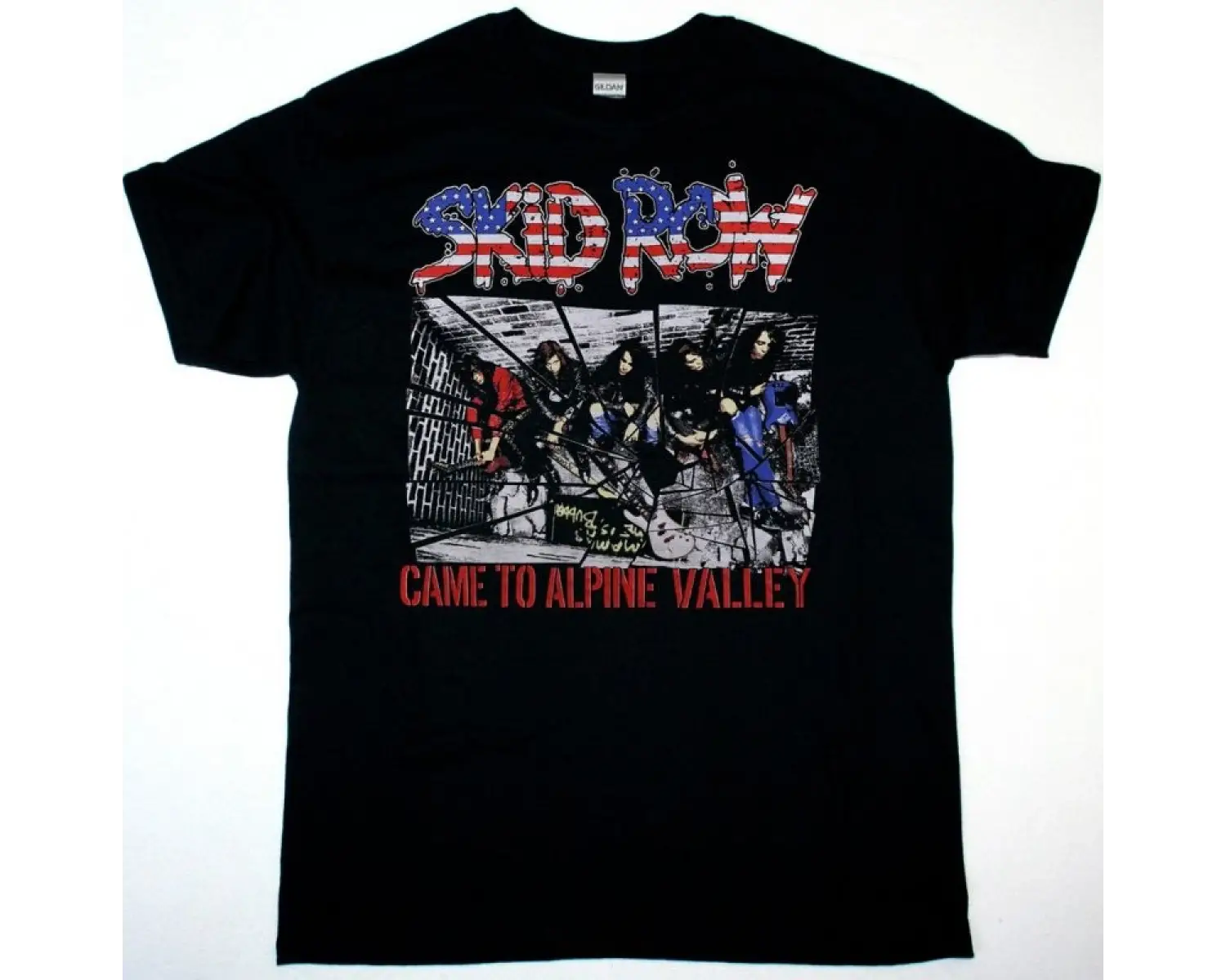 GHOST SKULL NEW BLACK T-SHIRT ÖN VE ARAKA BASKILI
