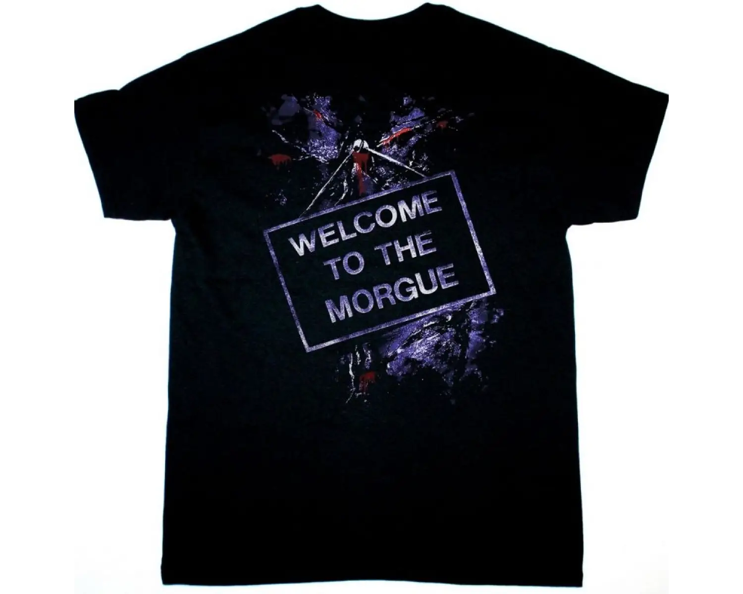 GILLAN GLORY ROAD 1980 NEW BLACK T-SHIRT ÖN VE ARAKA BASKILI