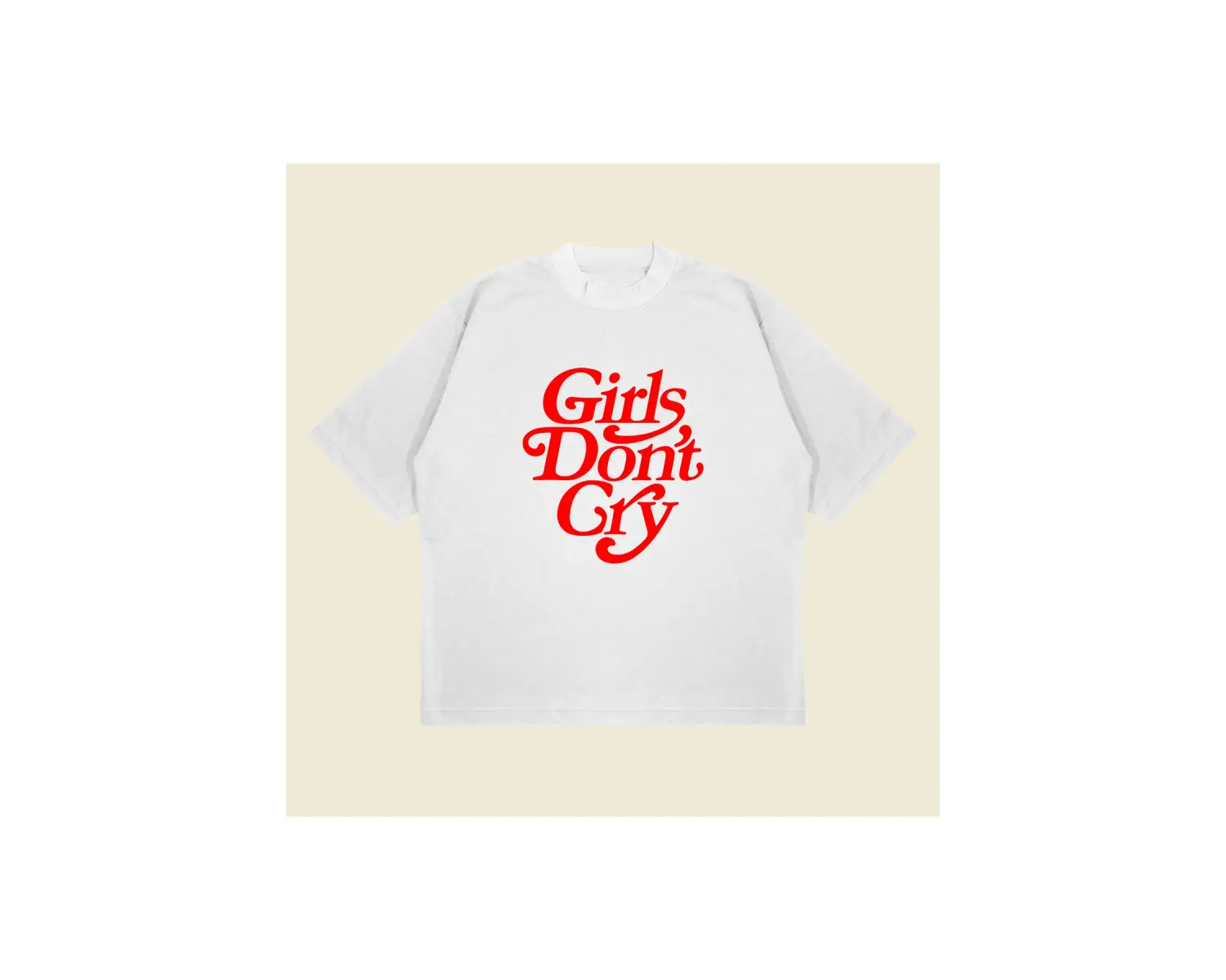 Girls Don’t Cry Baskılı Oversize Unisex Pamuklu Nefes Alan Kalın Kumaşlı