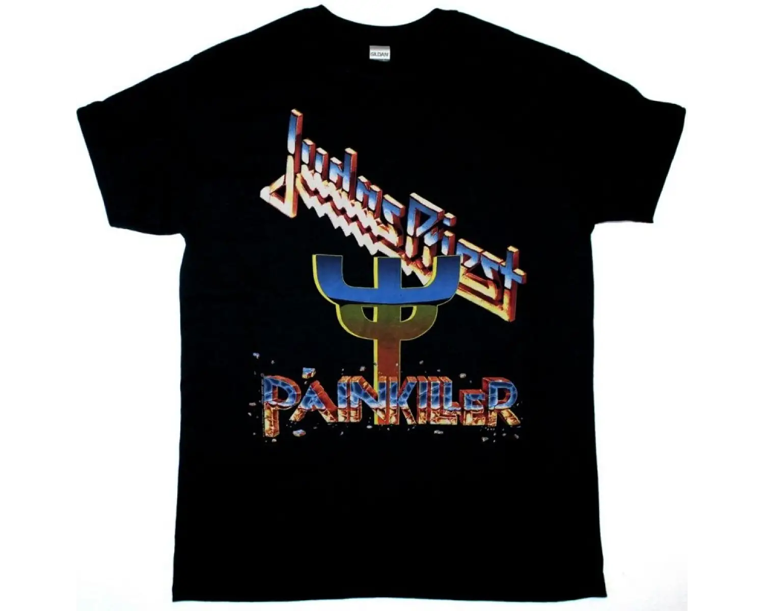GIRLSCHOOL TAKE A BITE 1988 NEW BLACK T SHIRT ÖN VE ARAKA BASKILI