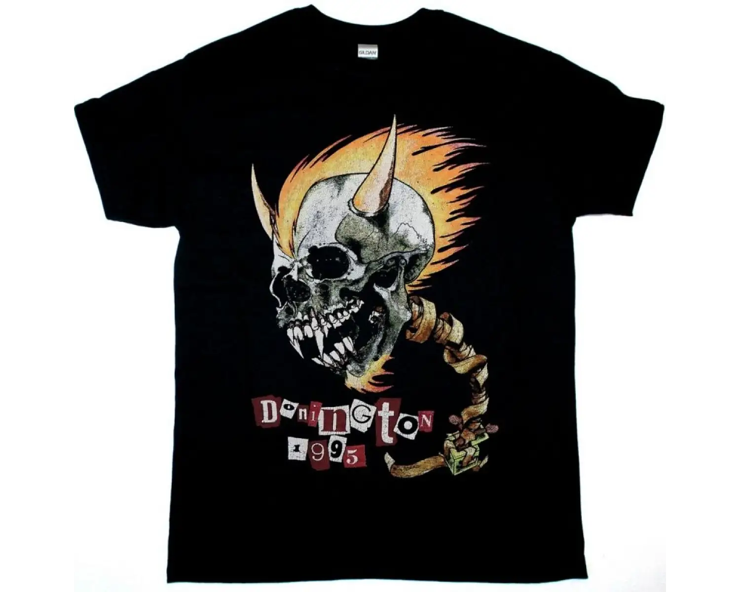 GODFLESH GODFLESH NEW BLACK T SHIRT ÖN VE ARAKA BASKILI